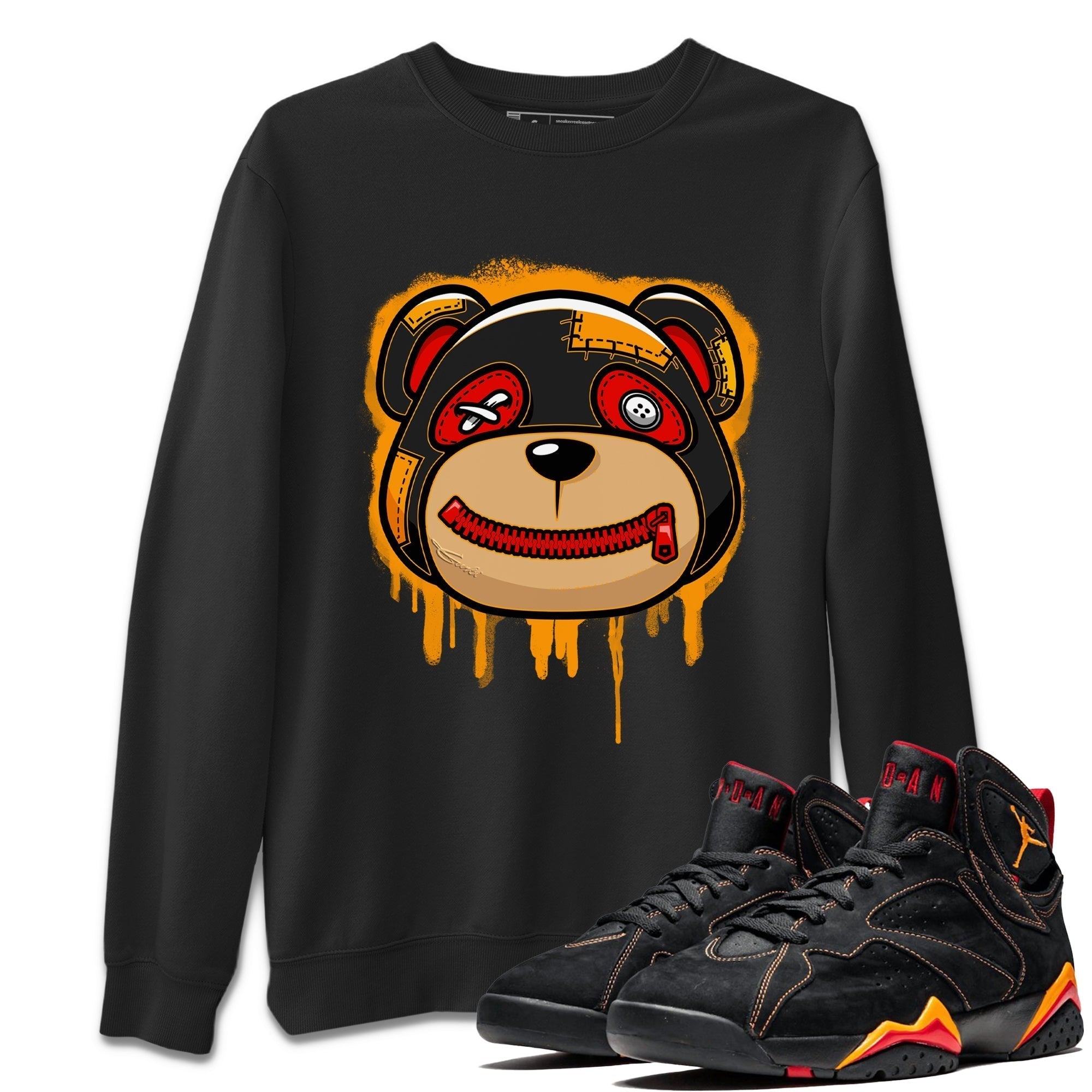 Jordan 7 Citrus Shirt To Match Jordans Bear Face Sneaker Tees Jordan 7 Citrus Drip Gear Zone Sneaker Matching Clothing Unisex Shirts