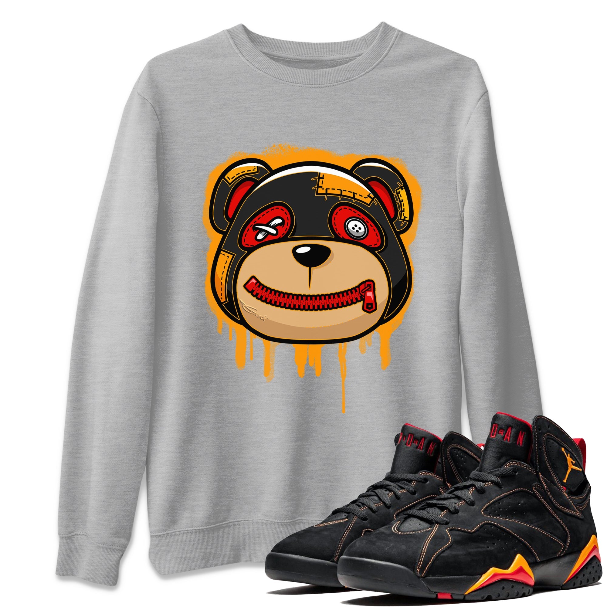 Jordan 7 Citrus Shirt To Match Jordans Bear Face Sneaker Tees Jordan 7 Citrus Drip Gear Zone Sneaker Matching Clothing Unisex Shirts