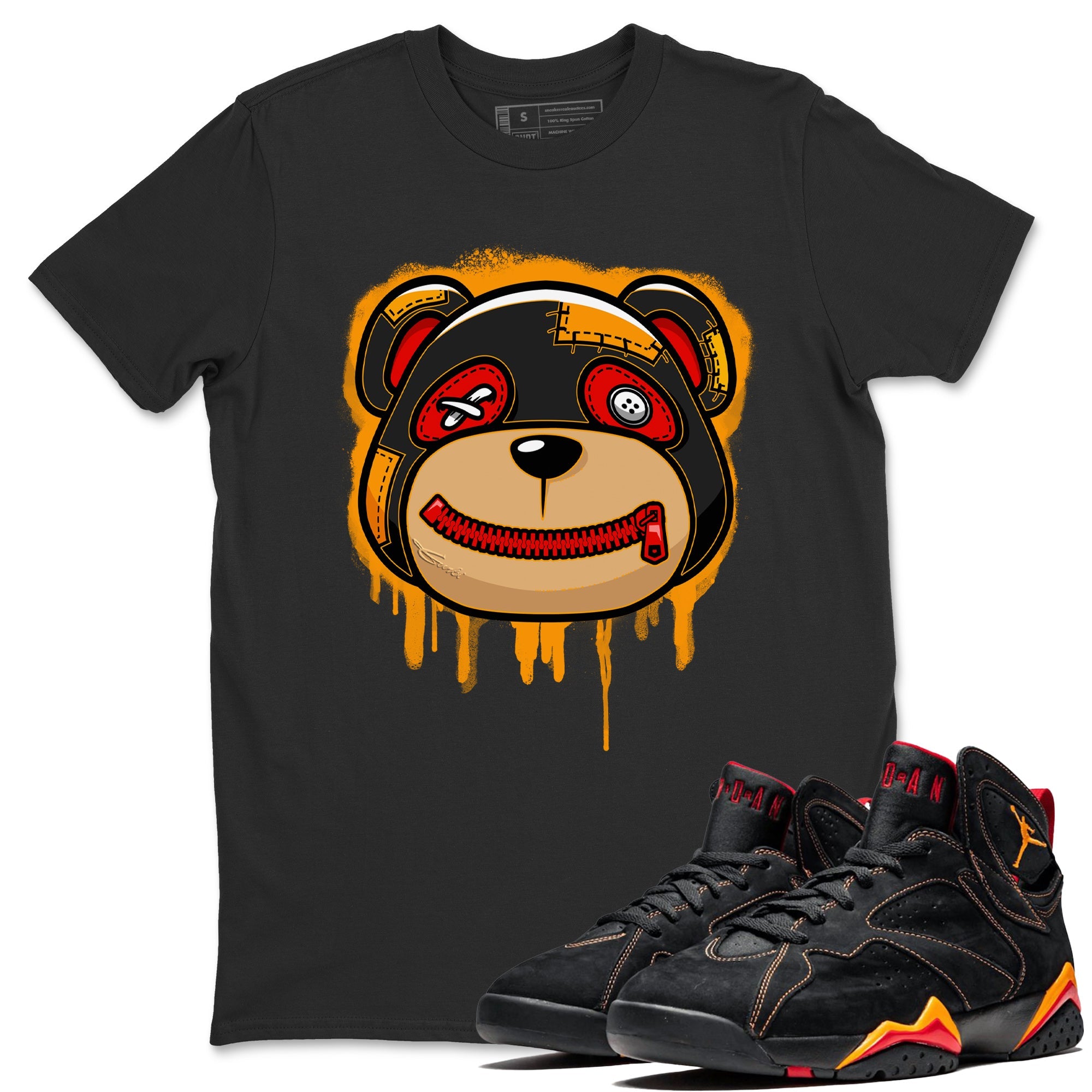 Jordan 7 Citrus Shirt To Match Jordans Bear Face Sneaker Tees Jordan 7 Citrus Drip Gear Zone Sneaker Matching Clothing Unisex Shirts