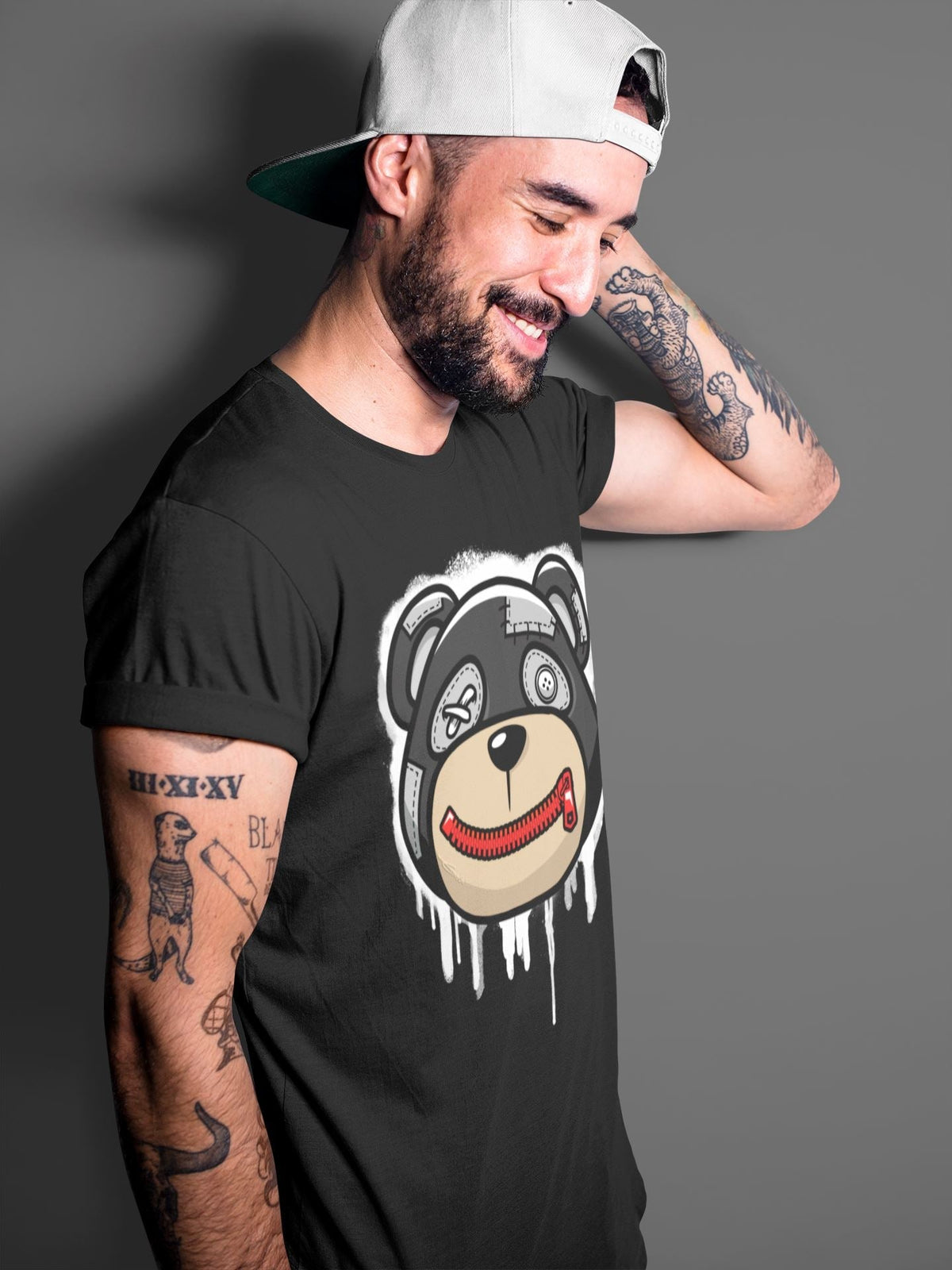 Jordan 9 Particle Grey Shirt To Match Jordans Bear Face Sneaker Tees Jordan 9 Particle Grey Drip Gear Zone Sneaker Matching Clothing Unisex Shirts