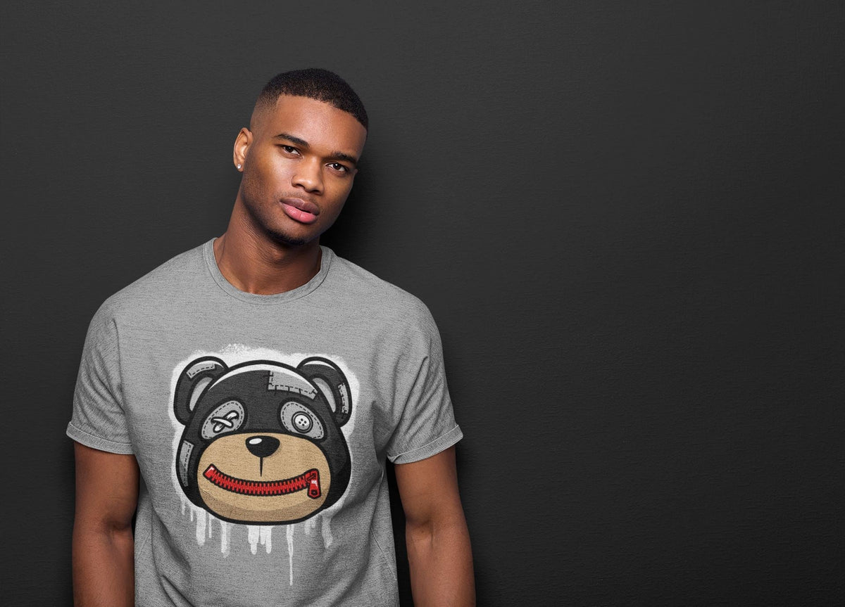 Jordan 9 Particle Grey Shirt To Match Jordans Bear Face Sneaker Tees Jordan 9 Particle Grey Drip Gear Zone Sneaker Matching Clothing Unisex Shirts