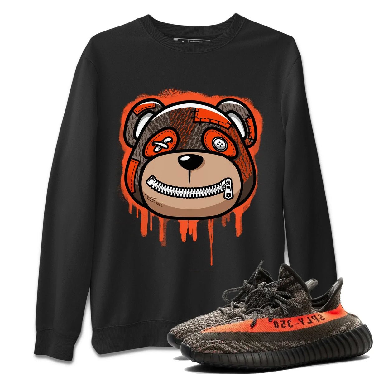Yeezy 350 Carbon Beluga Shirt To Match Jordans Bear Face Sneaker Tees Yeezy 350 Carbon Beluga Drip Gear Zone Sneaker Matching Clothing Unisex Shirts