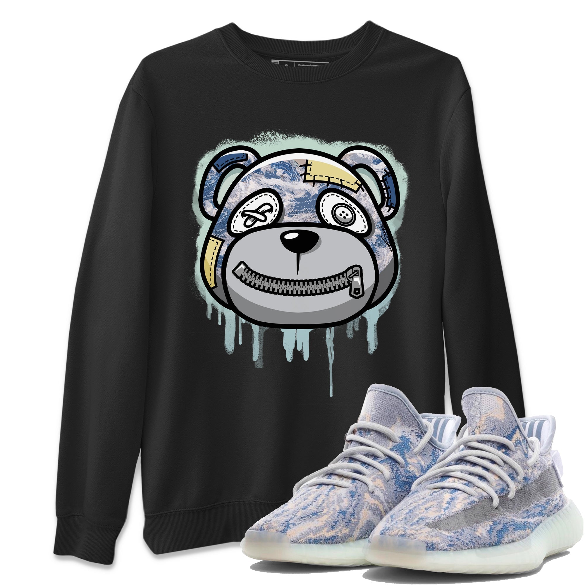 Yeezy 350 MX Blue Shirt To Match Jordans Bear Face Sneaker Tees Yeezy 350 MX Blue Drip Gear Zone Sneaker Matching Clothing Unisex Shirts