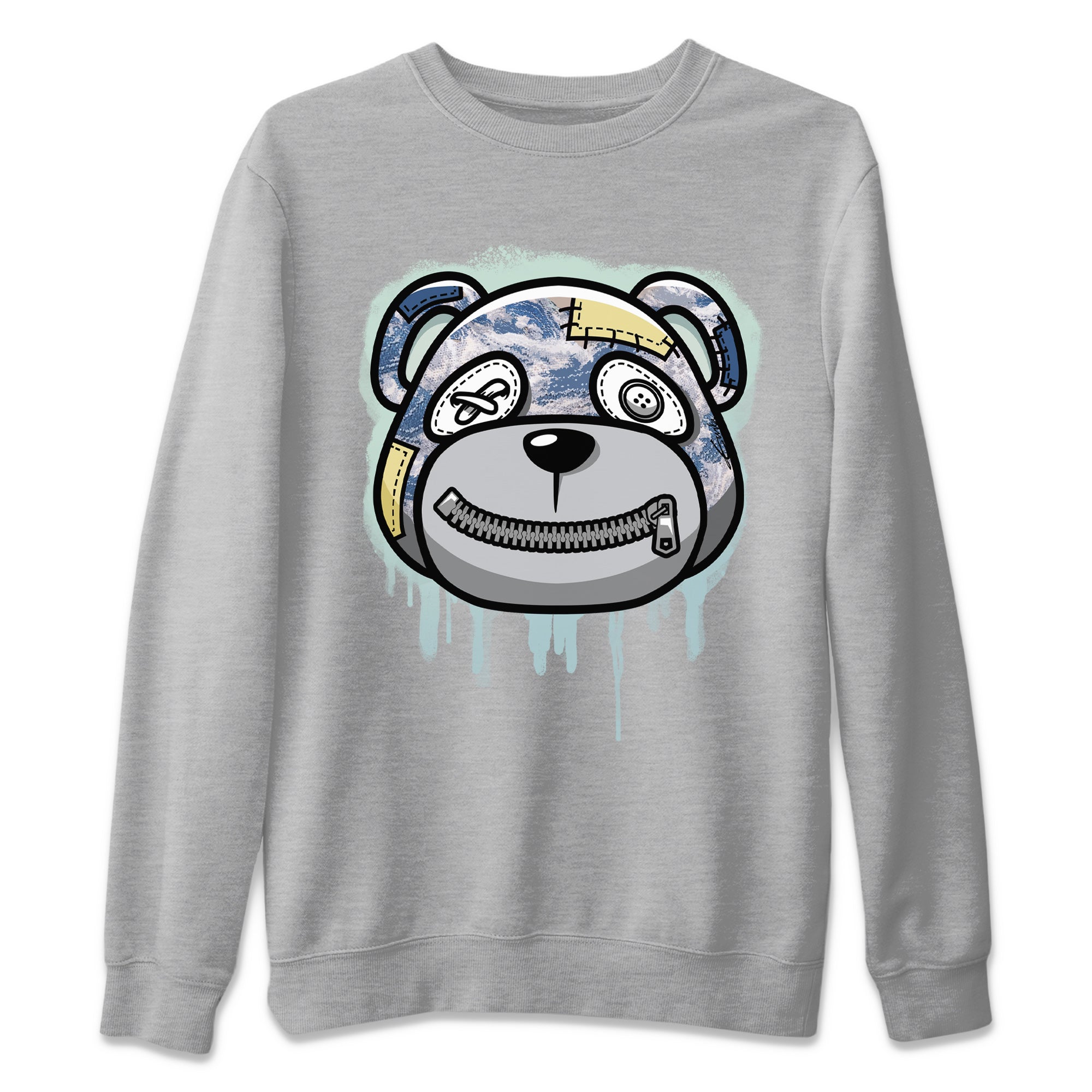 Yeezy 350 MX Blue Shirt To Match Jordans Bear Face Sneaker Tees Yeezy 350 MX Blue Drip Gear Zone Sneaker Matching Clothing Unisex Shirts