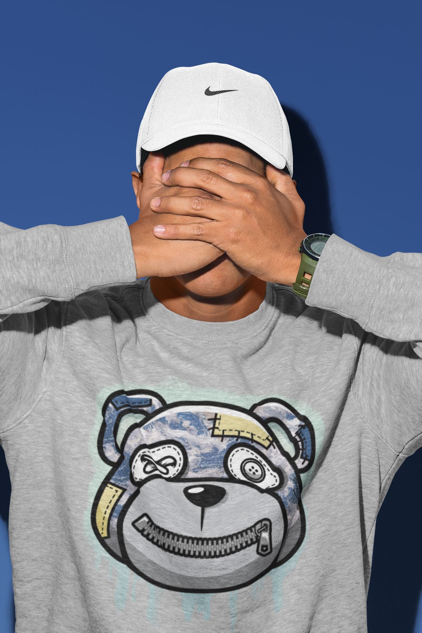 Yeezy 350 MX Blue Shirt To Match Jordans Bear Face Sneaker Tees Yeezy 350 MX Blue Drip Gear Zone Sneaker Matching Clothing Unisex Shirts