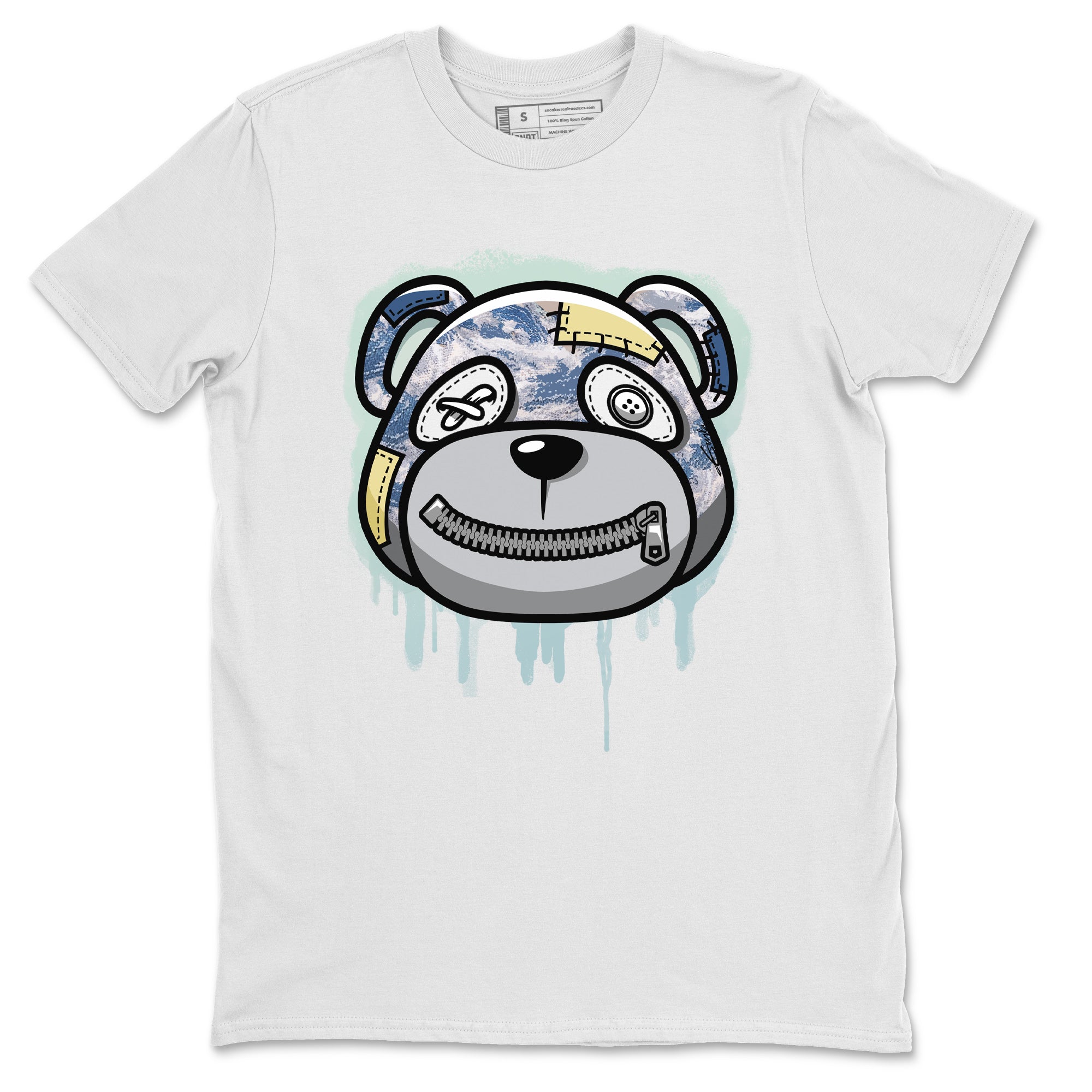 Yeezy 350 MX Blue Shirt To Match Jordans Bear Face Sneaker Tees Yeezy 350 MX Blue Drip Gear Zone Sneaker Matching Clothing Unisex Shirts