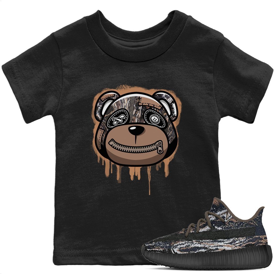 Yeezy 350 MX Rock Shirt To Match Jordans Bear Face Sneaker Tees Yeezy 350 MX Rock Drip Gear Zone Sneaker Matching Clothing Kids Shirts