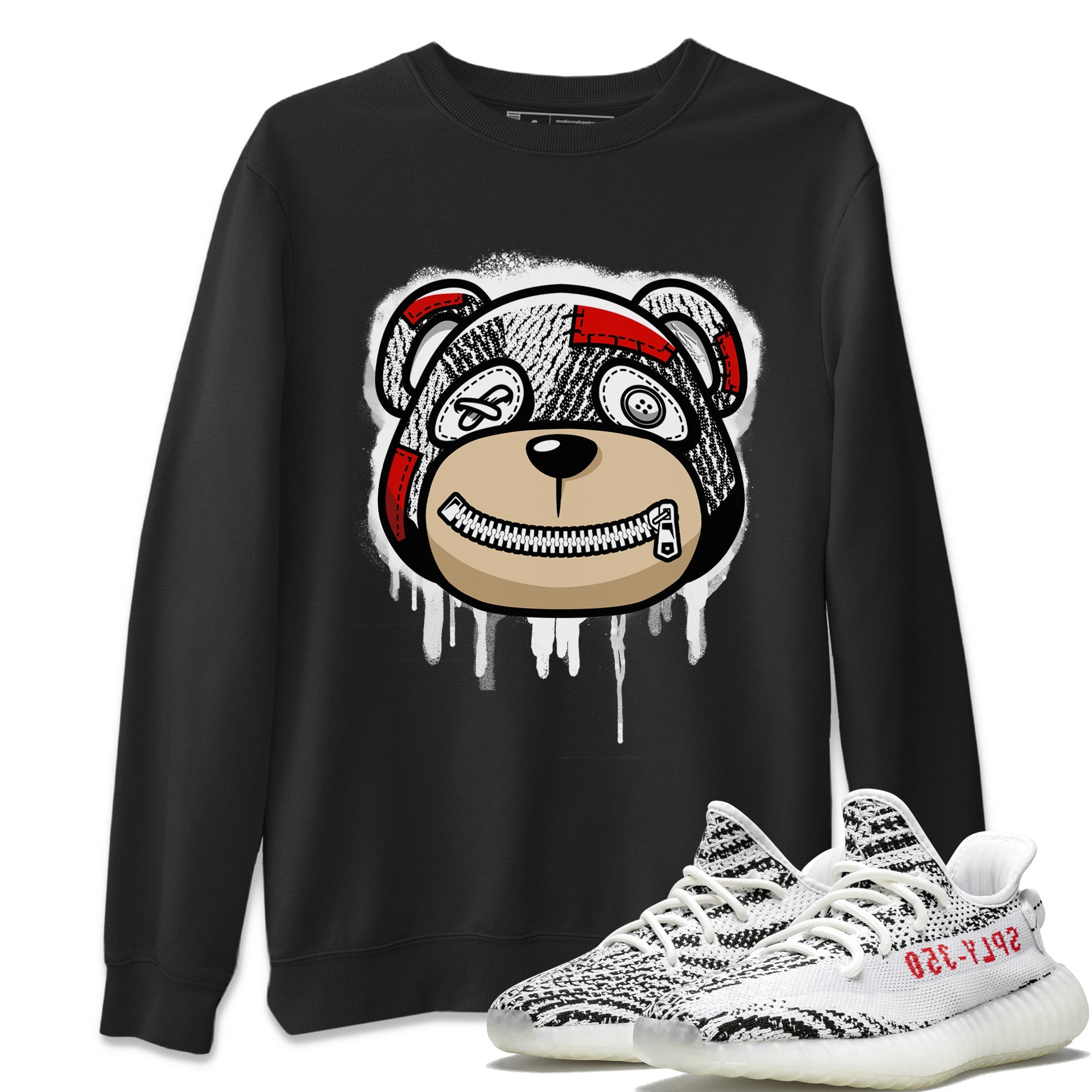 Yeezy 350 Zebra Shirt To Match Jordans Bear Face Sneaker Tees Yeezy 350 Zebra Drip Gear Zone Sneaker Matching Clothing Unisex Shirts