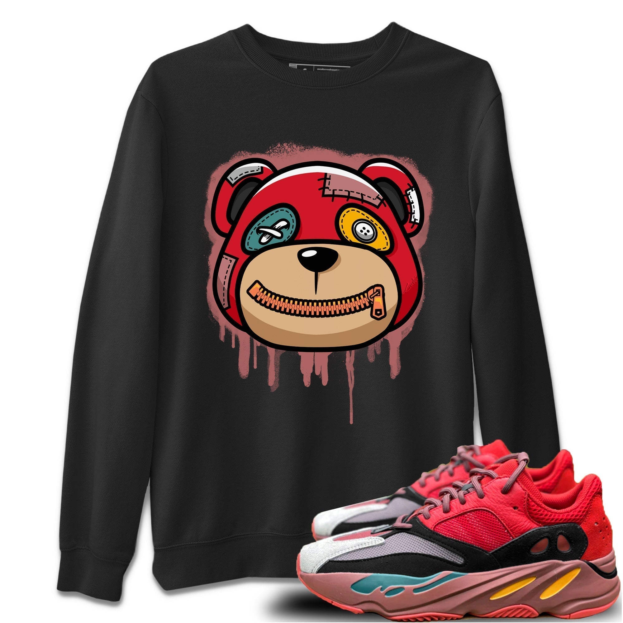 Yeezy 700 Hi-Res Red Shirt To Match Jordans Bear Face Sneaker Tees Yeezy 700 Hi-Res Red Drip Gear Zone Sneaker Matching Clothing Unisex Shirts