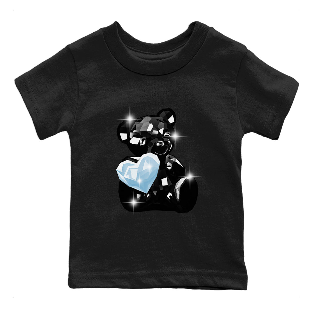 Air Jordan 7 Chambray Sneaker Match Tees Bear Germs Streetwear Sneaker Shirt AJ7 Chambray Drip Gear Zone Sneaker Matching Clothing Kids Shirts Black 2