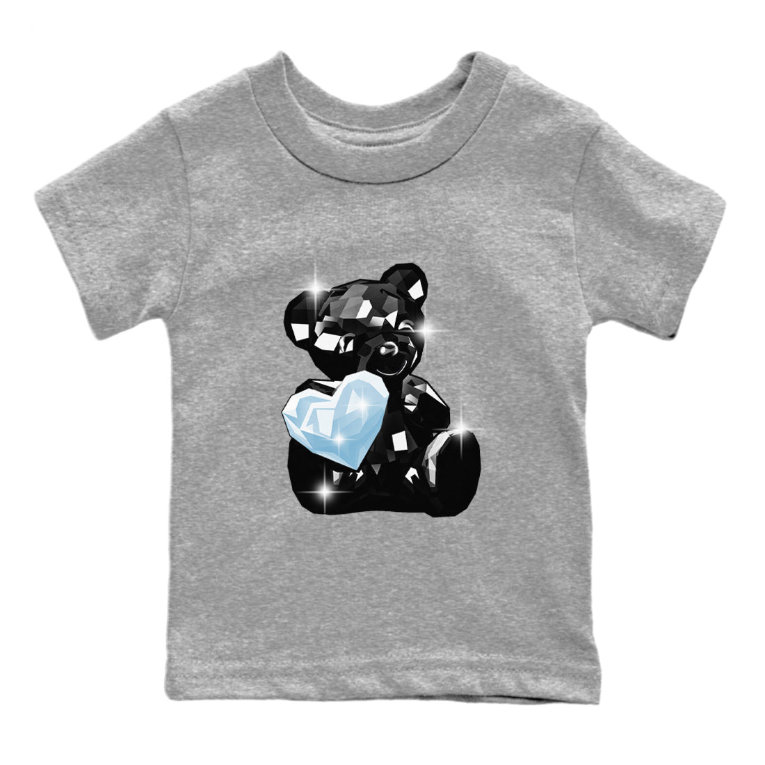 Air Jordan 7 Chambray Sneaker Match Tees Bear Germs Streetwear Sneaker Shirt AJ7 Chambray Drip Gear Zone Sneaker Matching Clothing Kids Shirts Heather Grey 2