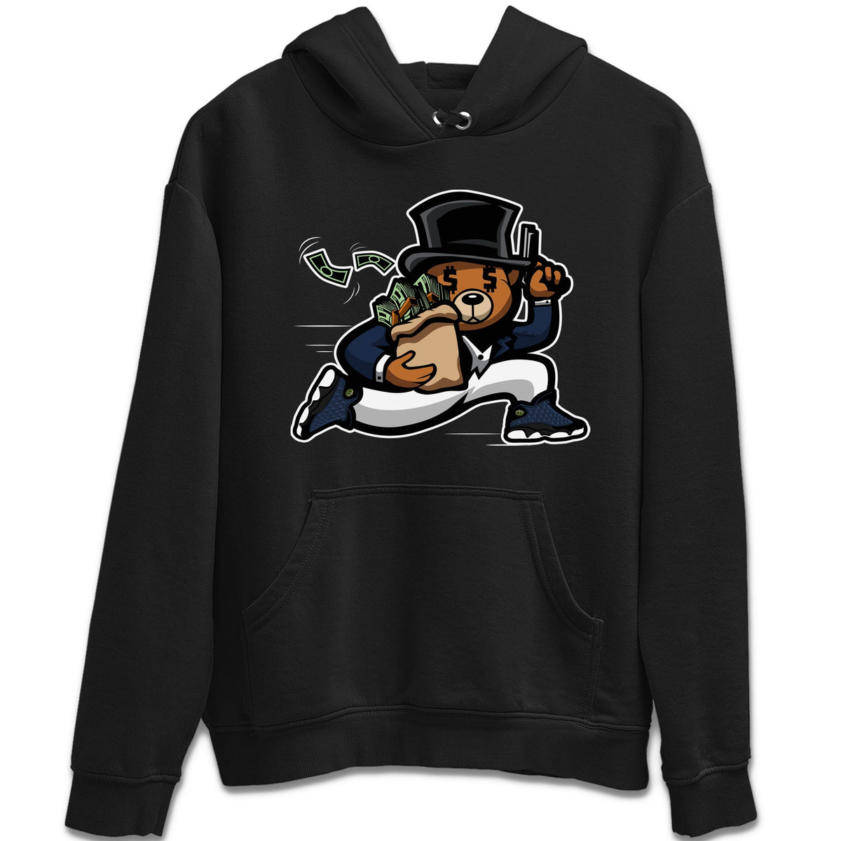 Jordan 13 Brave Blue Sneaker Matching T-Shirt Bear Steals Sneaker Tees Jordan 13 Brave Blue Sneaker Release Tees Crew Neck Tees