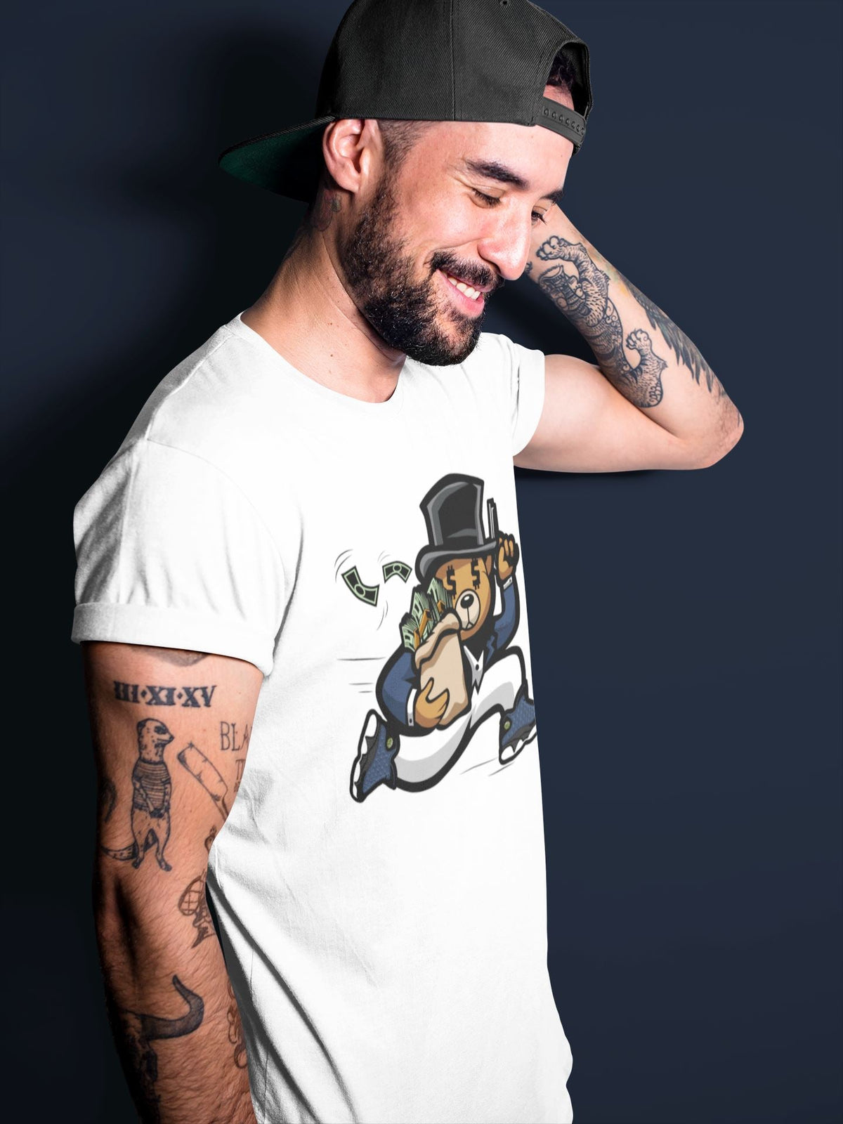 Jordan 13 Brave Blue Sneaker Matching T-Shirt Bear Steals Sneaker Tees Jordan 13 Brave Blue Sneaker Release Tees Crew Neck Tees