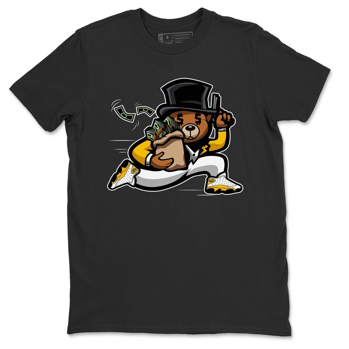 Jordan 13 Del Sol Sneaker Matching T-Shirt Bear Steals Sneaker Tees Jordan 13 Del Sol Sneaker Release Tees Crew Neck Tees