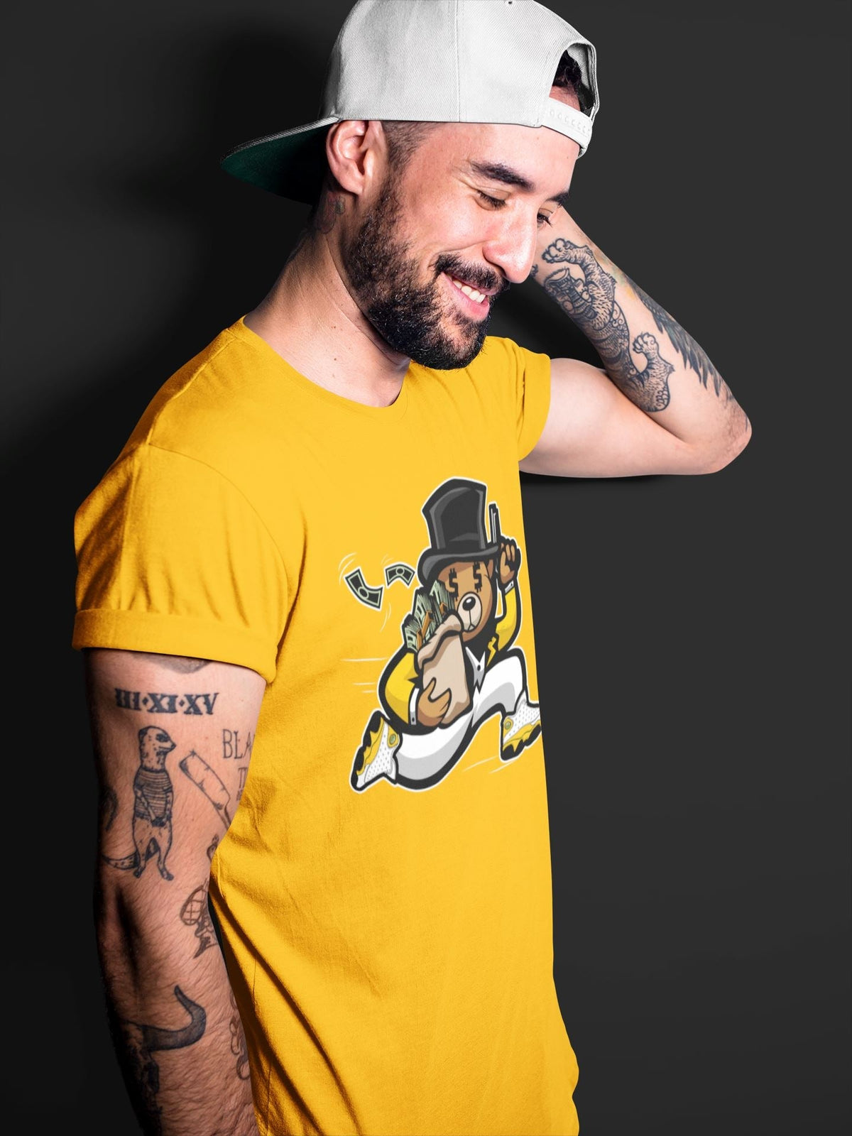 Jordan 13 Del Sol Sneaker Matching T-Shirt Bear Steals Sneaker Tees Jordan 13 Del Sol Sneaker Release Tees Crew Neck Tees