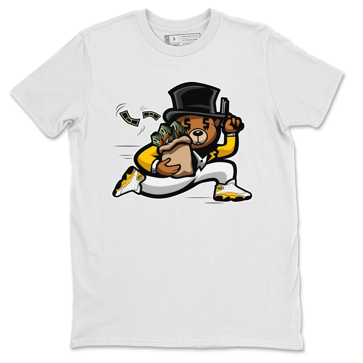 Jordan 13 Del Sol Sneaker Matching T-Shirt Bear Steals Sneaker Tees Jordan 13 Del Sol Sneaker Release Tees Crew Neck Tees
