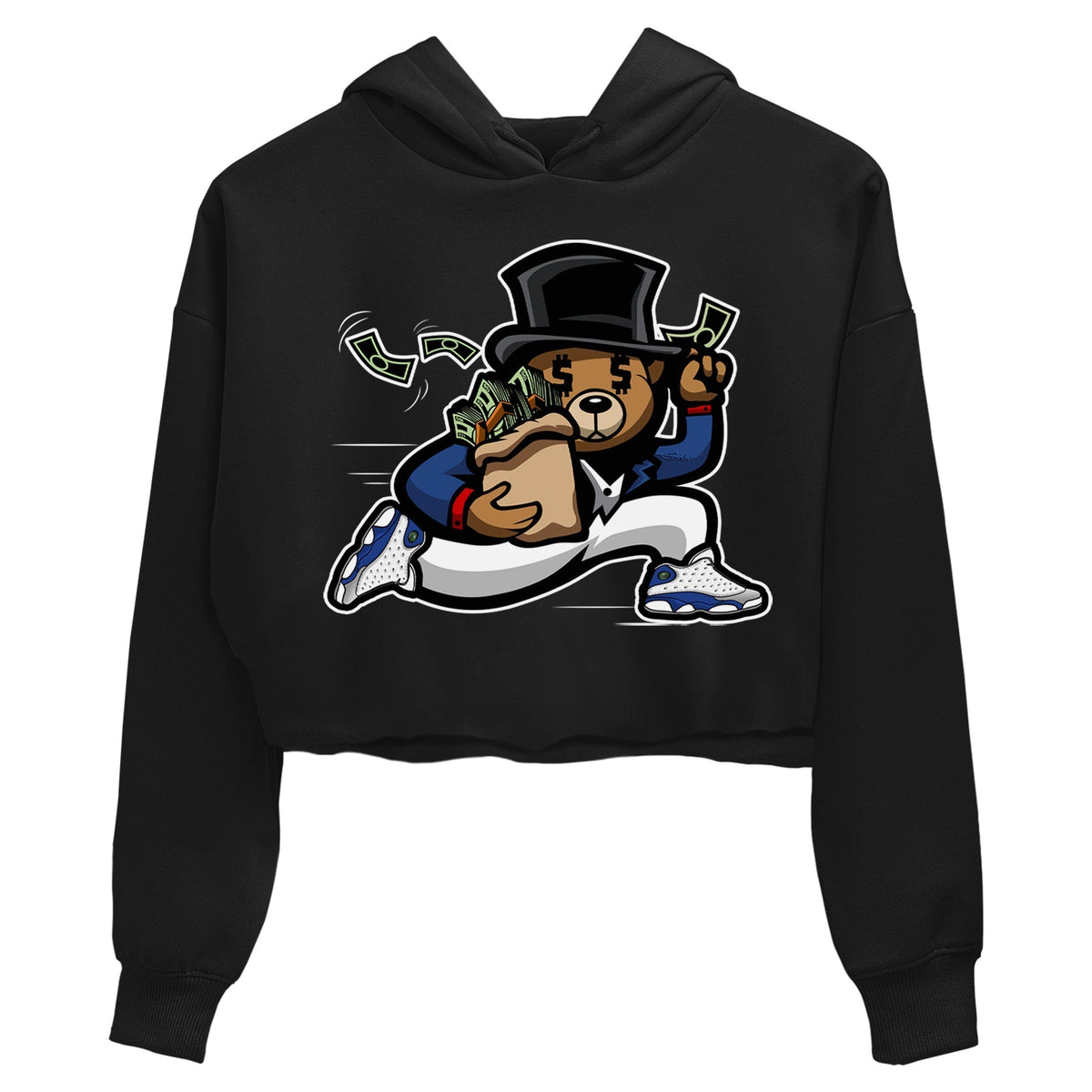 Jordan 13 French Blue Sneaker Matching T-Shirt Bear Steals Sneaker Tees Jordan 13 French Blue Sneaker Release Tees Women's Shirts