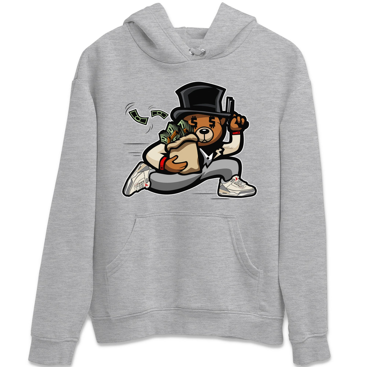 Jordan 3 Muslin Sneaker Matching T-Shirt Bear Steals Sneaker Tees Jordan 3 Muslin Sneaker Release Tees Crew Neck Tees