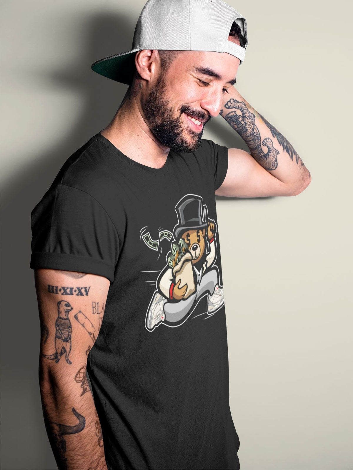 Jordan 3 Muslin Sneaker Matching T-Shirt Bear Steals Sneaker Tees Jordan 3 Muslin Sneaker Release Tees Crew Neck Tees