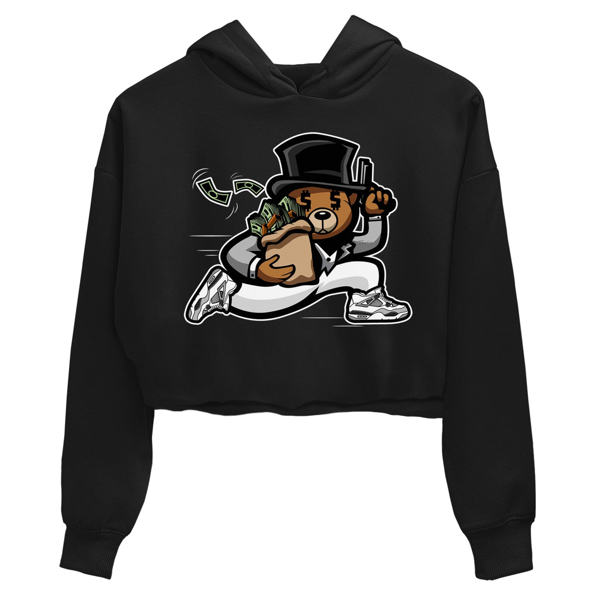 Jordan 4 Military Black Sneaker Matching T-Shirt Bear Steals Sneaker Tees Jordan 4 Military Black Sneaker Release Tees Women's Shirts