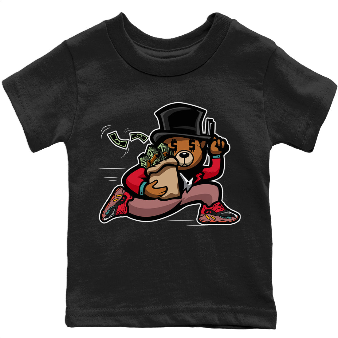 Yeezy 700 Hi-Res Red Shirt To Match Jordans Bear Steals Sneaker Tees Yeezy 700 Hi-Res Red Drip Gear Zone Sneaker Matching Clothing Kids Shirts