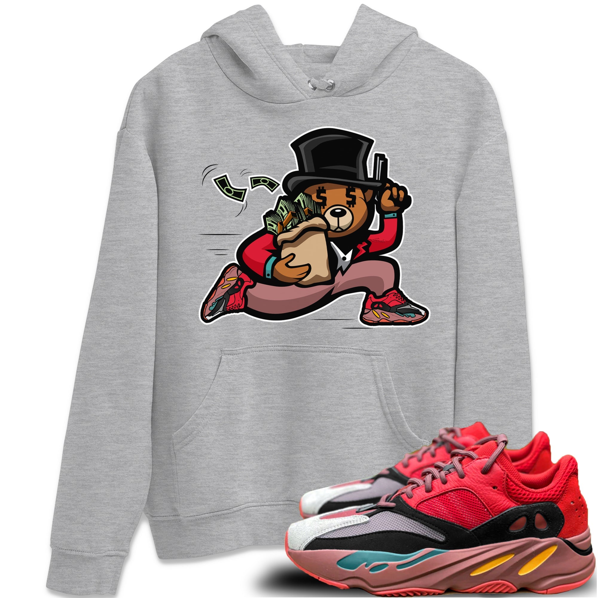 Yeezy 700 Hi-Res Red Shirt To Match Jordans Bear Steals Sneaker Tees Yeezy 700 Hi-Res Red Drip Gear Zone Sneaker Matching Clothing Unisex Shirts