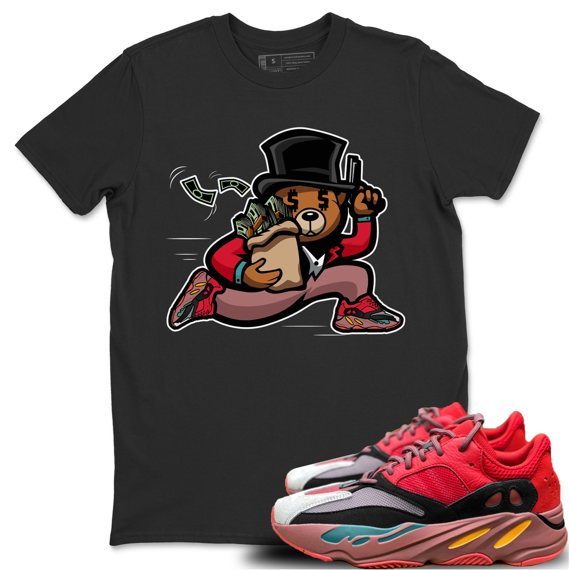 Yeezy 700 Hi-Res Red Shirt To Match Jordans Bear Steals Sneaker Tees Yeezy 700 Hi-Res Red Drip Gear Zone Sneaker Matching Clothing Unisex Shirts