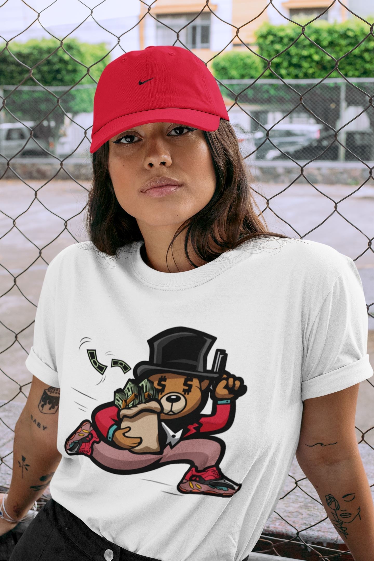 Yeezy 700 Hi-Res Red Shirt To Match Jordans Bear Steals Sneaker Tees Yeezy 700 Hi-Res Red Drip Gear Zone Sneaker Matching Clothing Unisex Shirts