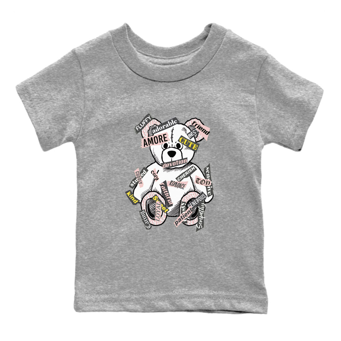 Air Jordan 3 GS Vintage Floral shirt to match jordans Bear Sticker Pack sneaker tees Air Jordan 3 Vintage Floral Drip Gear Zone baby toddler Heather Grey 2 cotton Shirt