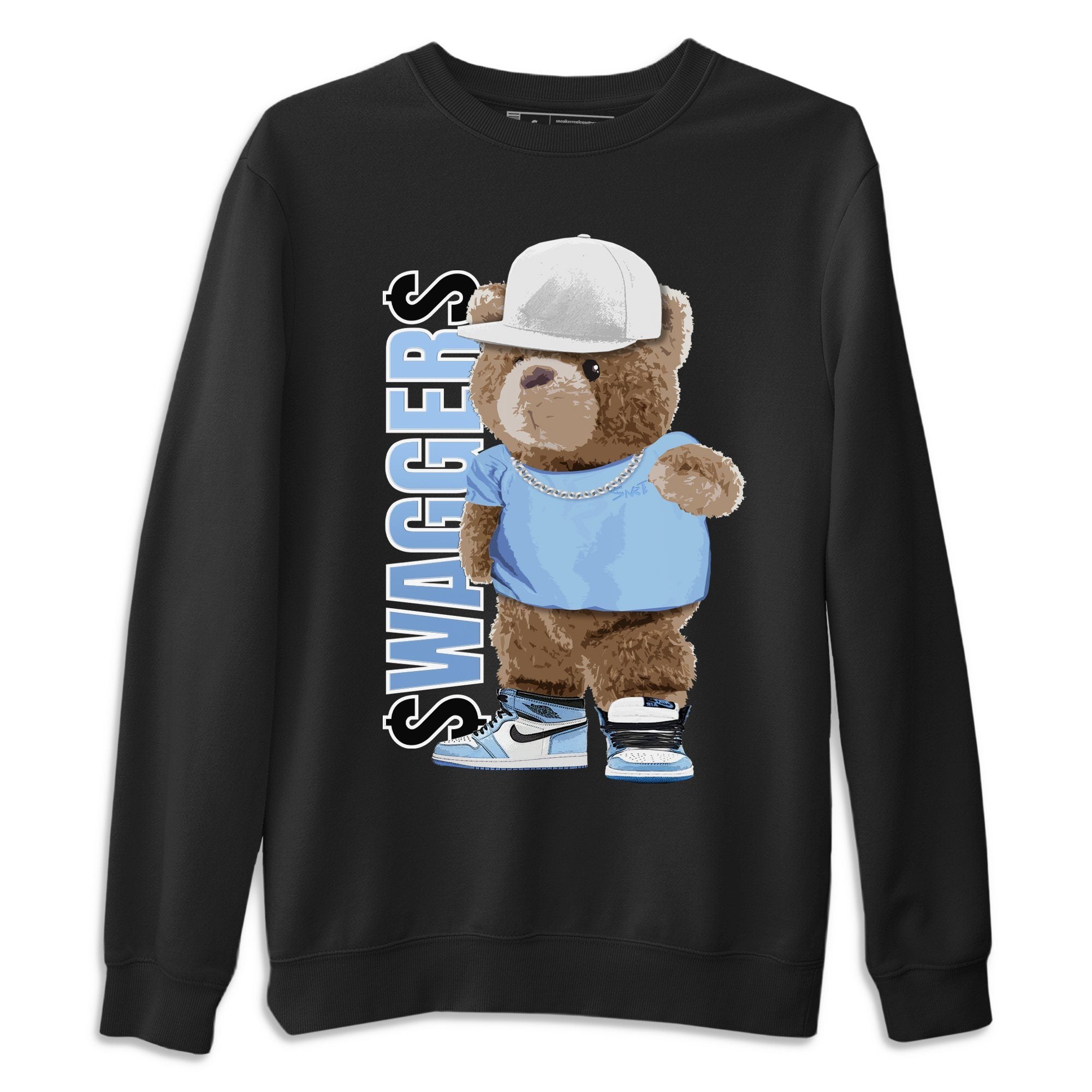 Jordan 1 University Blue Shirt To Match Jordans Bear Swaggers Sneaker Tees Jordan 1 University Blue Drip Gear Zone Sneaker Matching Clothing Unisex Shirts