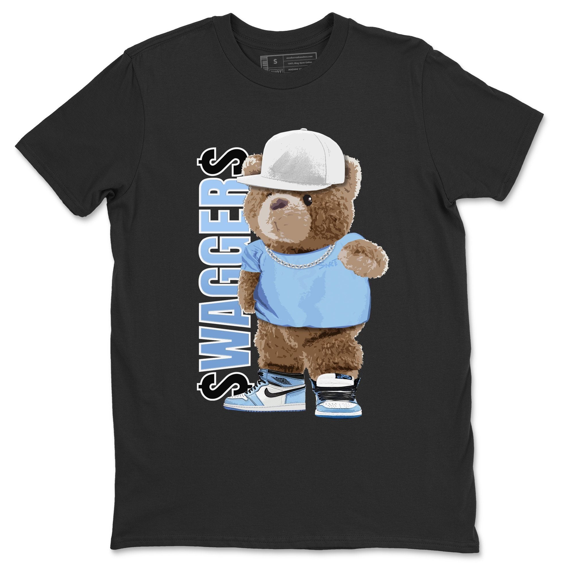 Jordan 1 University Blue Shirt To Match Jordans Bear Swaggers Sneaker Tees Jordan 1 University Blue Drip Gear Zone Sneaker Matching Clothing Unisex Shirts