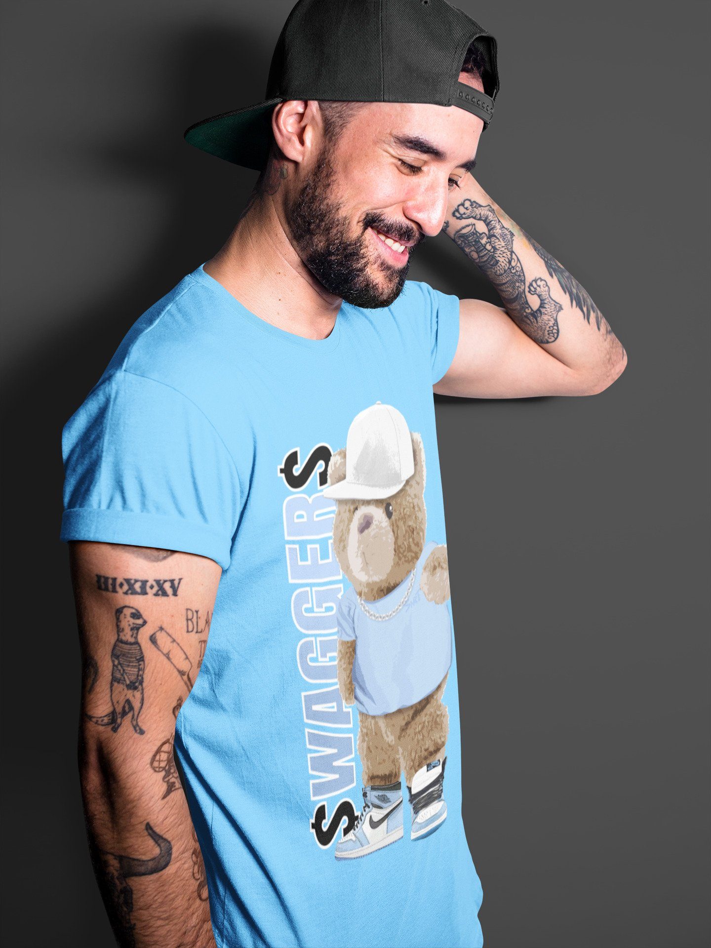 Jordan 1 University Blue Shirt To Match Jordans Bear Swaggers Sneaker Tees Jordan 1 University Blue Drip Gear Zone Sneaker Matching Clothing Unisex Shirts