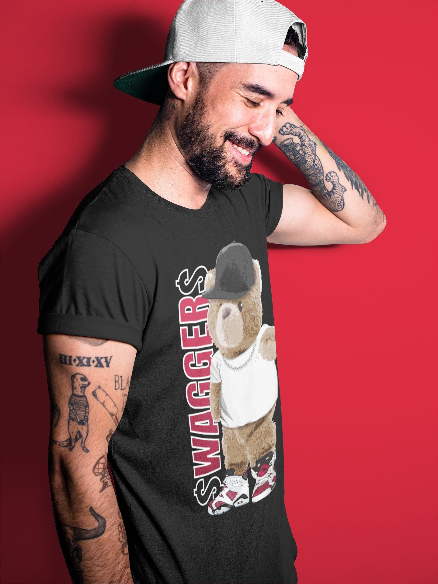 Jordan 6 Carmine Shirt To Match Jordans Bear Swaggers Sneaker Tees Jordan 6 Carmine Drip Gear Zone Sneaker Matching Clothing Unisex Shirts