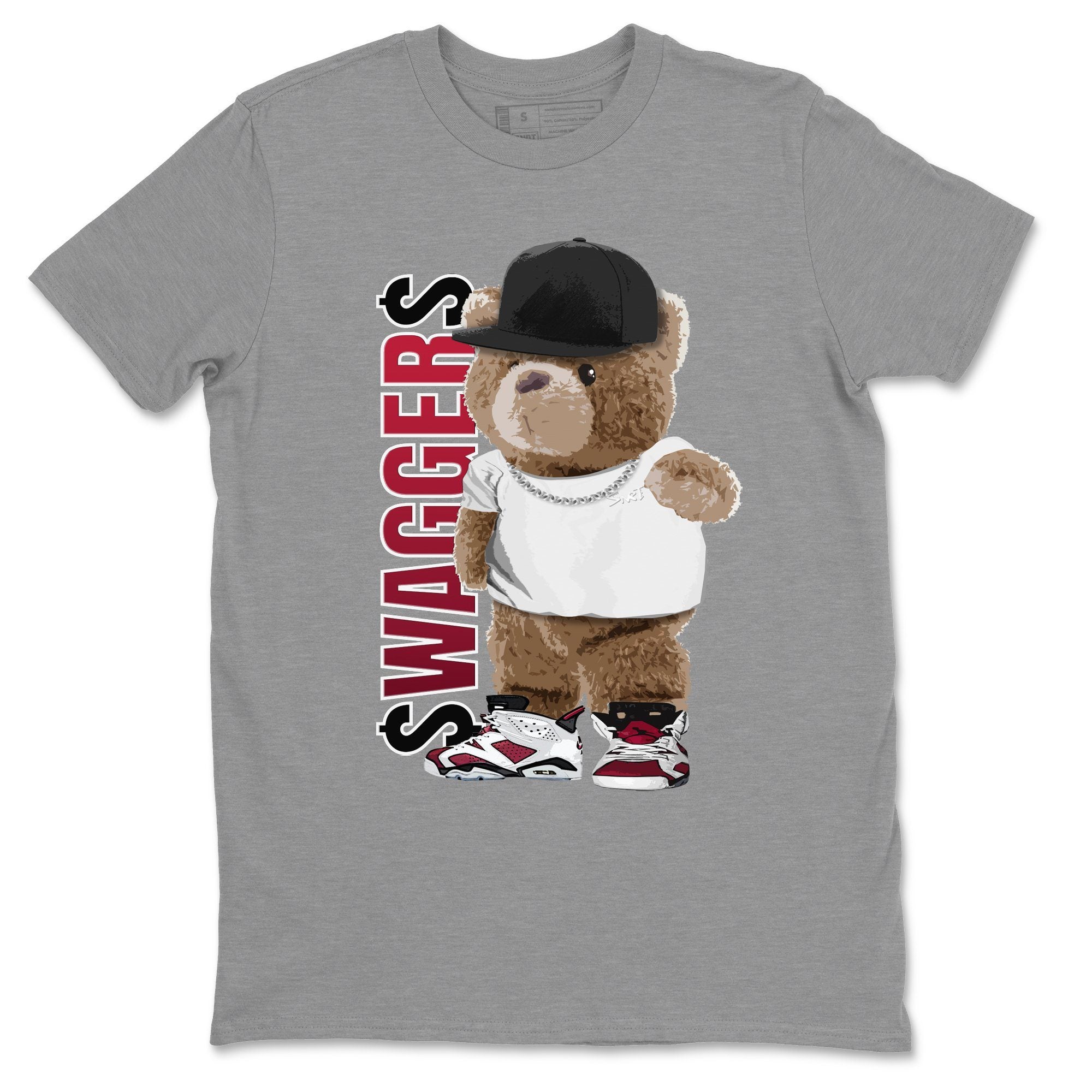 Jordan 6 Carmine Shirt To Match Jordans Bear Swaggers Sneaker Tees Jordan 6 Carmine Drip Gear Zone Sneaker Matching Clothing Unisex Shirts