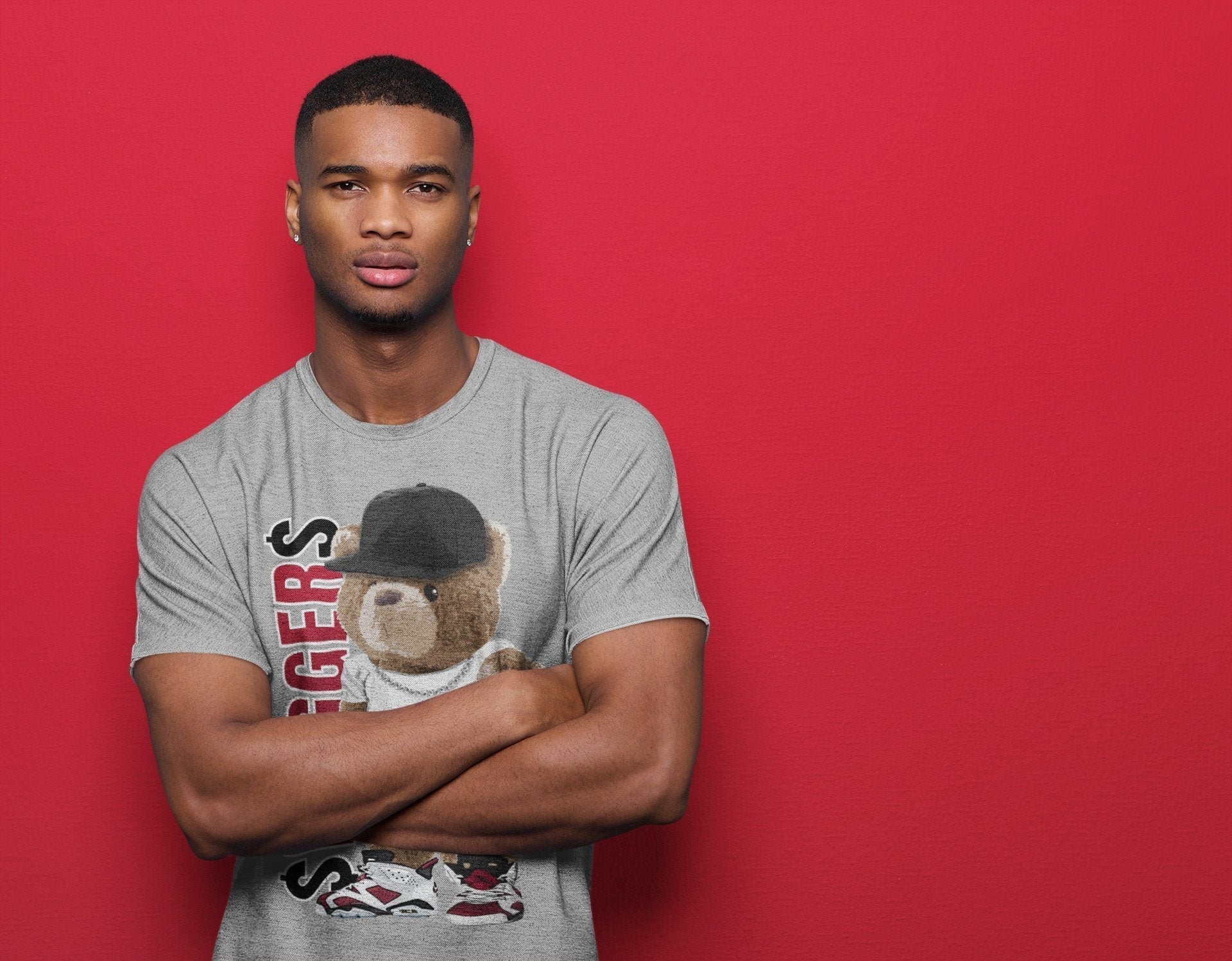 Jordan 6 Carmine Shirt To Match Jordans Bear Swaggers Sneaker Tees Jordan 6 Carmine Drip Gear Zone Sneaker Matching Clothing Unisex Shirts