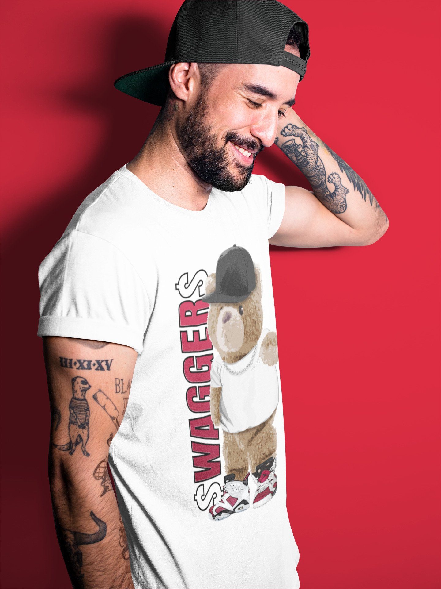 Jordan 6 Carmine Shirt To Match Jordans Bear Swaggers Sneaker Tees Jordan 6 Carmine Drip Gear Zone Sneaker Matching Clothing Unisex Shirts