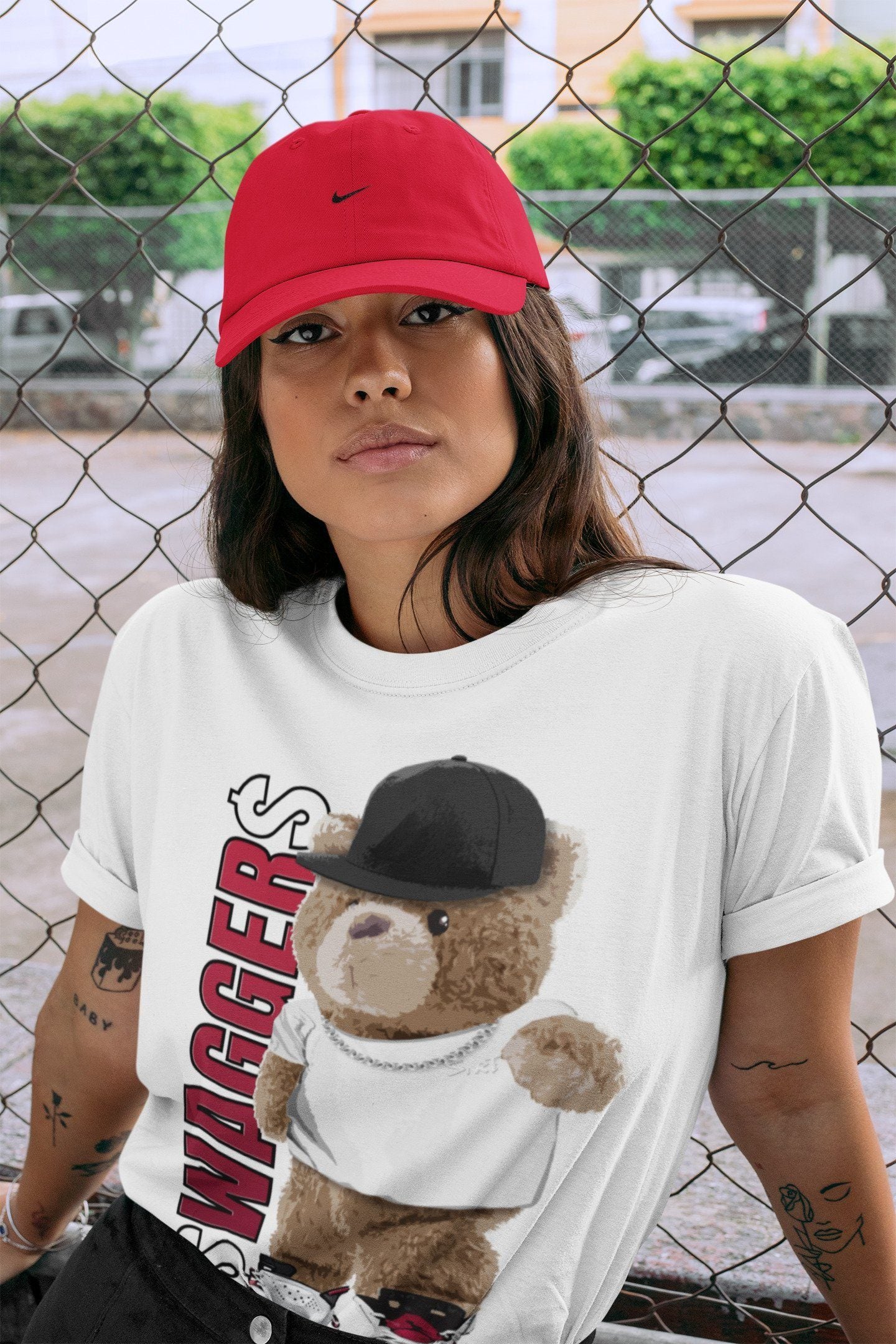 Jordan 6 Carmine Shirt To Match Jordans Bear Swaggers Sneaker Tees Jordan 6 Carmine Drip Gear Zone Sneaker Matching Clothing Unisex Shirts