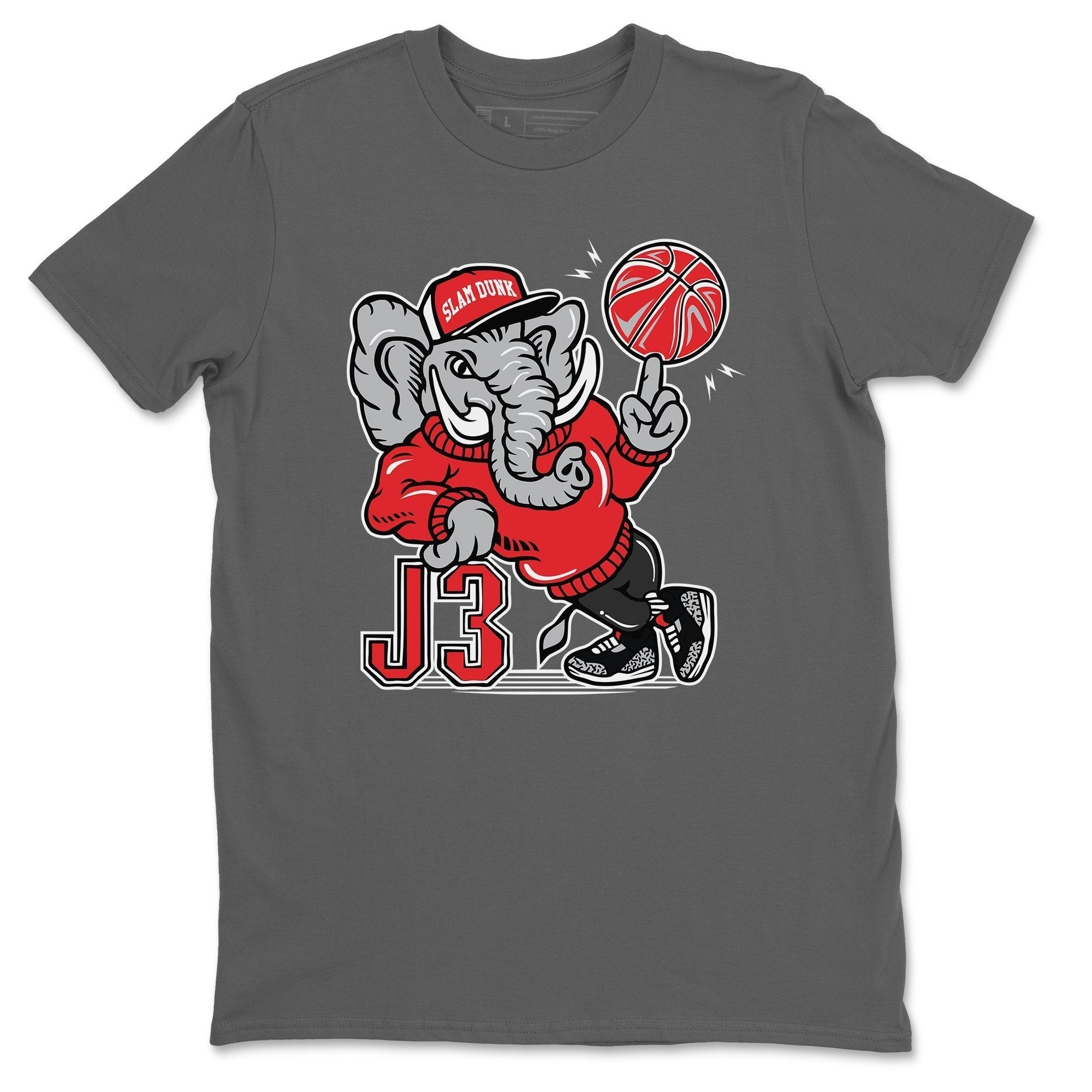 Jordan 3 Black Cement Shirt To Match Jordans AJ3 Elephant Sneaker Tees Jordan 3 Black Cement Drip Gear Zone Sneaker Matching Clothing Unisex Shirts