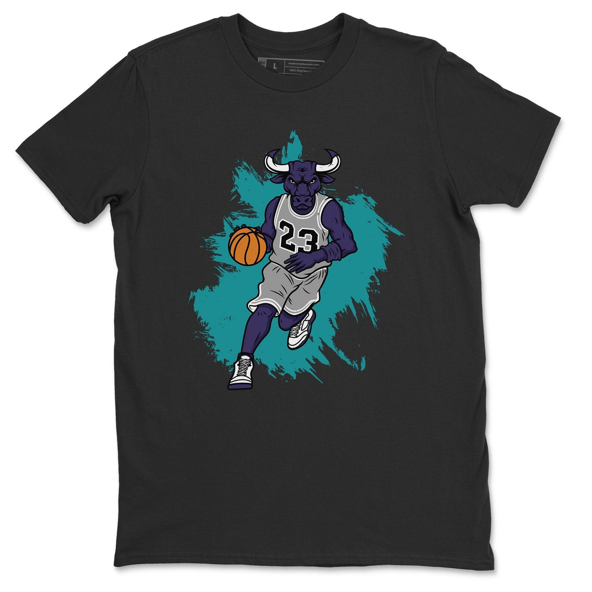 Jordan 5 Purple Grape Shirt To Match Jordans Bull Figure Sneaker Tees Jordan 5 Purple Grape Drip Gear Zone Sneaker Matching Clothing Unisex Shirts