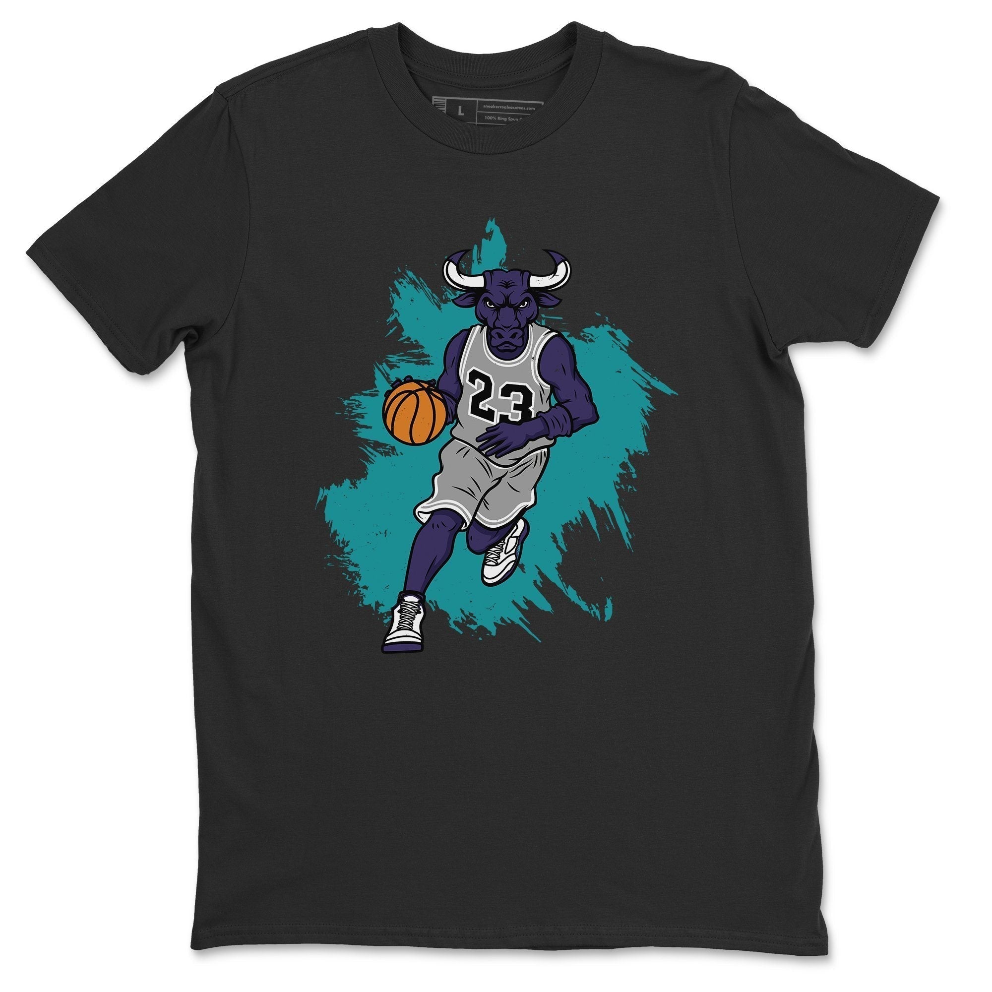 Jordan 5 Grape Shirt To Match Jordans Bull Figure Sneaker Tees Jordan 5 Grape Drip Gear Zone Sneaker Matching Clothing Unisex Shirts