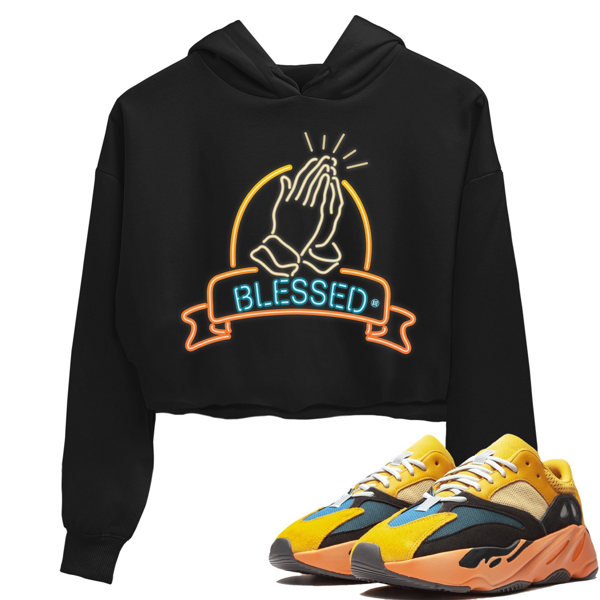 Yeezy 700 Sun Shirt To Match Jordans Blessed Sneaker Tees Yeezy 700 Sun Drip Gear Zone Sneaker Matching Clothing Women's Shirts