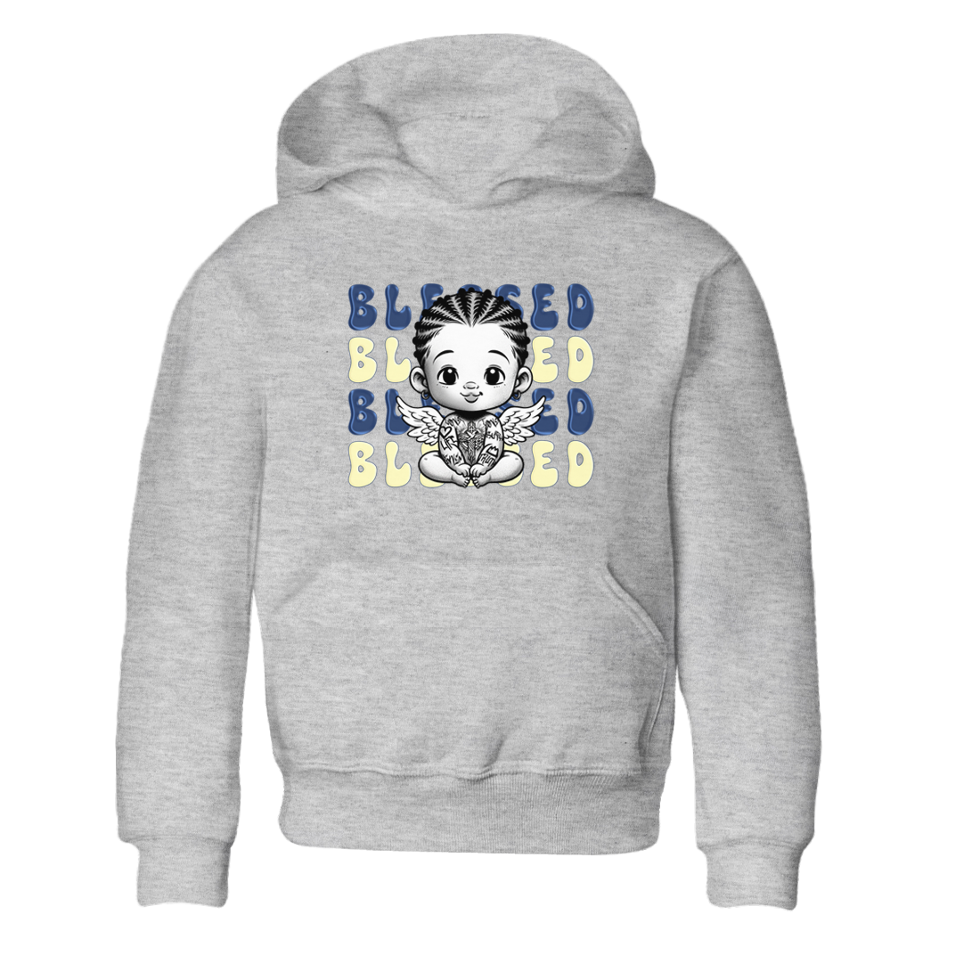 Jordan 5 A Ma Maniere x Dawn to match jordans Blessed Baby sneaker tees Air Jordan 5 A Ma Maniere x Photon Dust Drip Gear Zone Streetwear Brand Sneaker Matching Cotton Shirt baby toddler Heather Grey 2 cotton Shirt