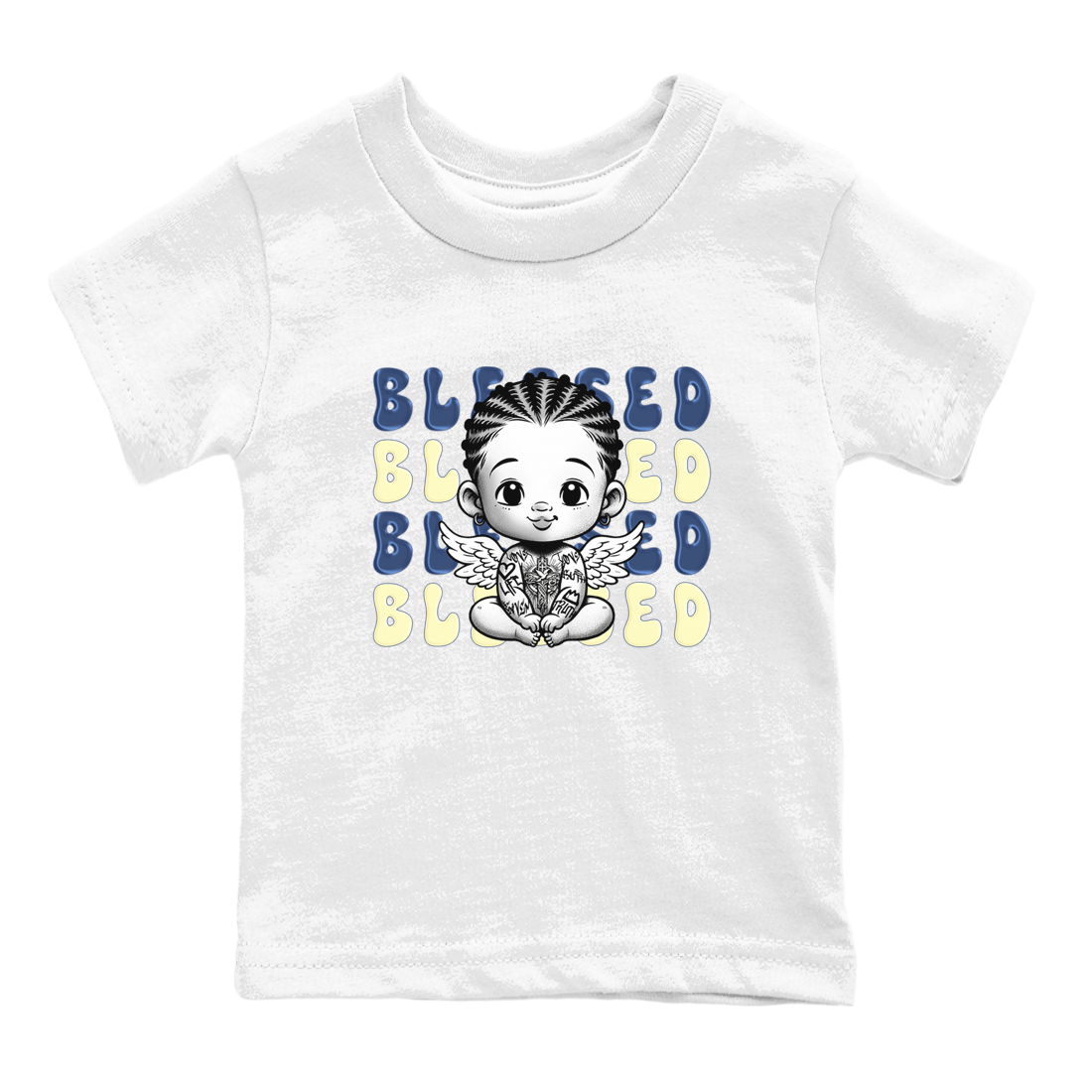 Jordan 5 A Ma Maniere x Dawn to match jordans Blessed Baby sneaker tees Air Jordan 5 A Ma Maniere x Photon Dust Drip Gear Zone Streetwear Brand Sneaker Matching Cotton Shirt baby toddler White 2 cotton Shirt