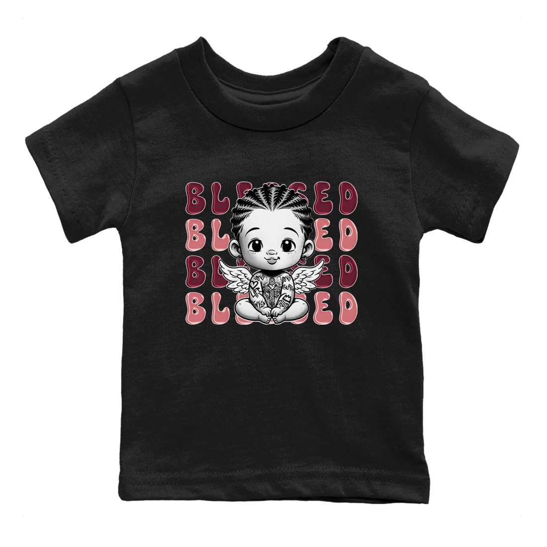 Dunk Low Valentines Day shirt to match jordans Blessed sneaker tees Special Valentine's Day Couple Shirt Dunk Valentine's Day 2024 Drip Gear Zone Sneaker Matching Shirt Baby Toddler Black 2 T-Shirt