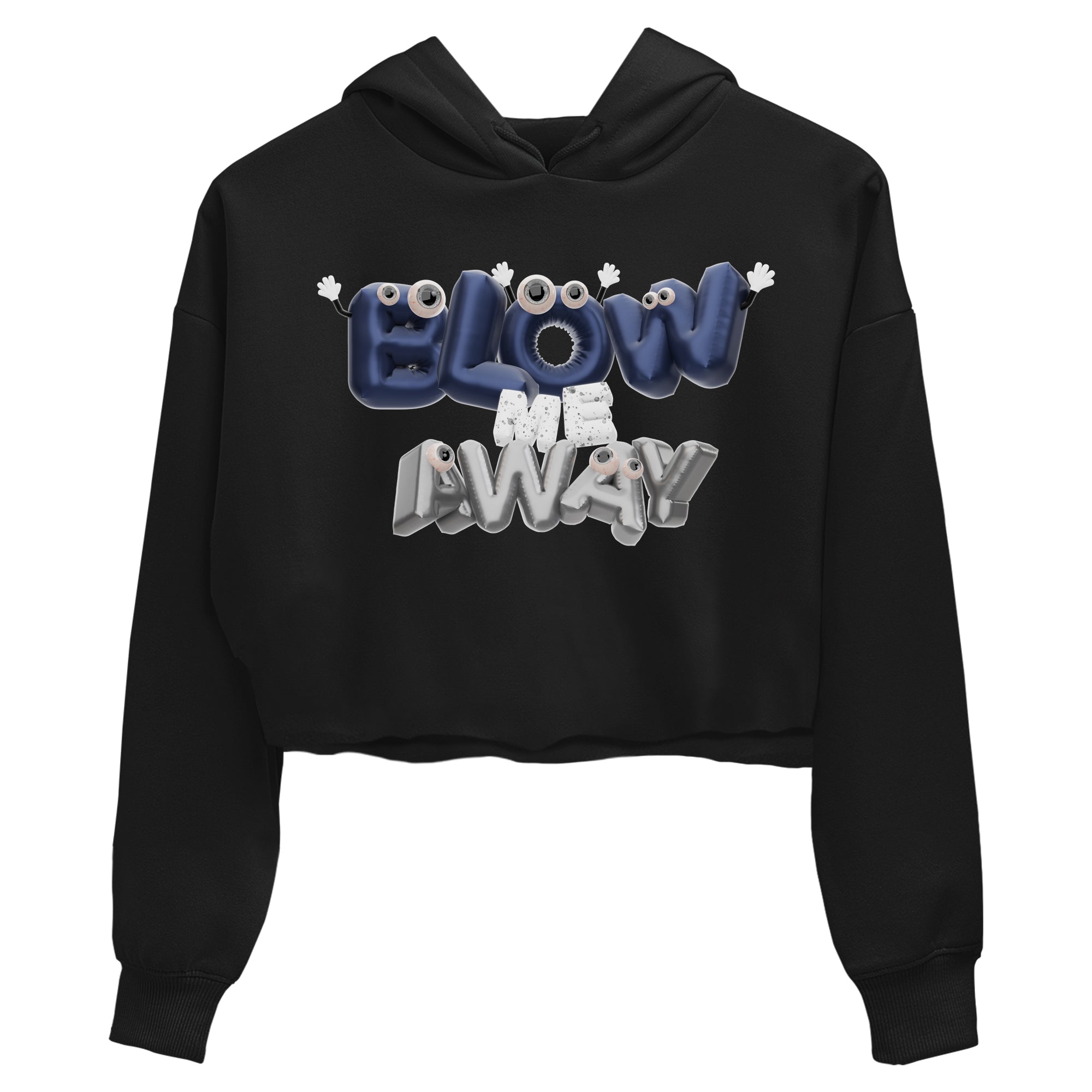 Air Jordan 5 Georgetown shirt to match jordans Blow Me Away Streetwear Sneaker Shirt AJ5 Georgetown Drip Gear Zone Sneaker Matching Clothing Black 2 Crop T-Shirt