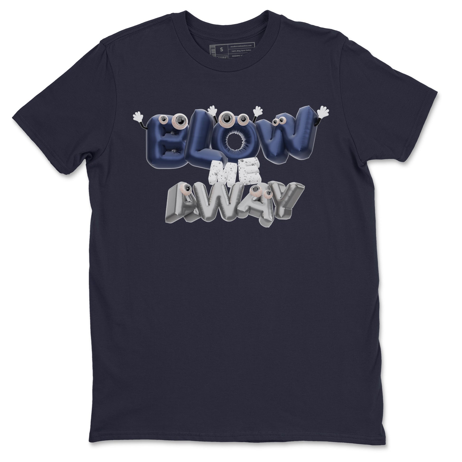 Air Jordan 5 Georgetown shirt to match jordans Blow Me Away Streetwear Sneaker Shirt AJ5 Georgetown Drip Gear Zone Sneaker Matching Clothing Unisex Navy 2 T-Shirt