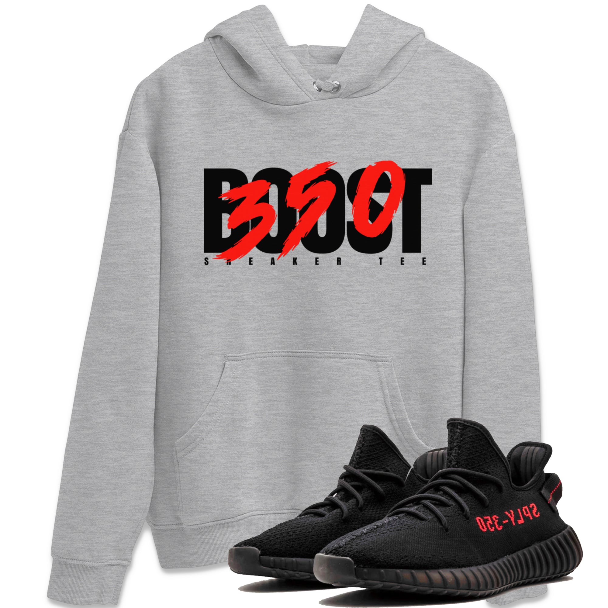 Yeezy 350 Bred shirt to match jordans Boost 350 Streetwear Sneaker Shirt Adidas Yeezy Boost V2 350 Bred Drip Gear Zone Sneaker Matching Clothing Unisex Heather Grey 1 T-Shirt