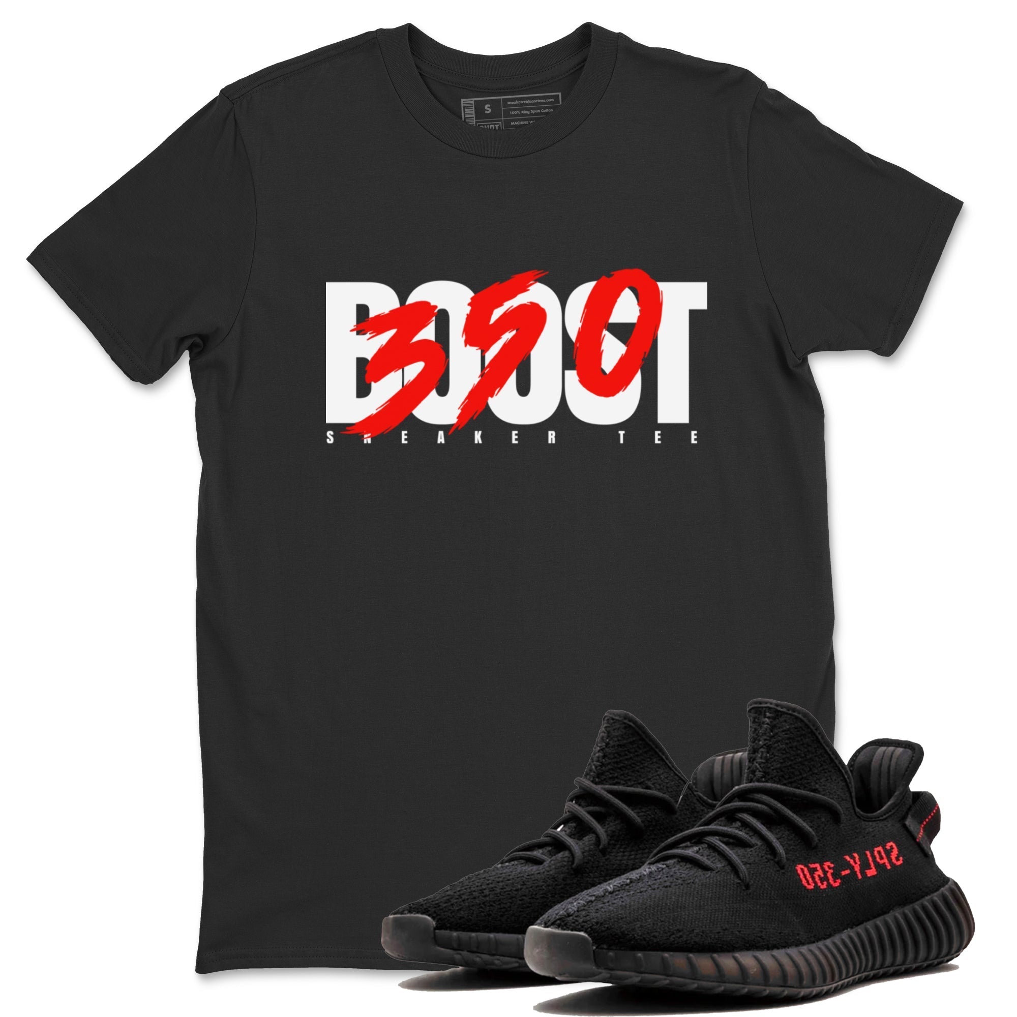Yeezy 350 Bred shirt to match jordans Boost 350 Streetwear Sneaker Shirt Adidas Yeezy Boost V2 350 Bred Drip Gear Zone Sneaker Matching Clothing Unisex Black 1 T-Shirt