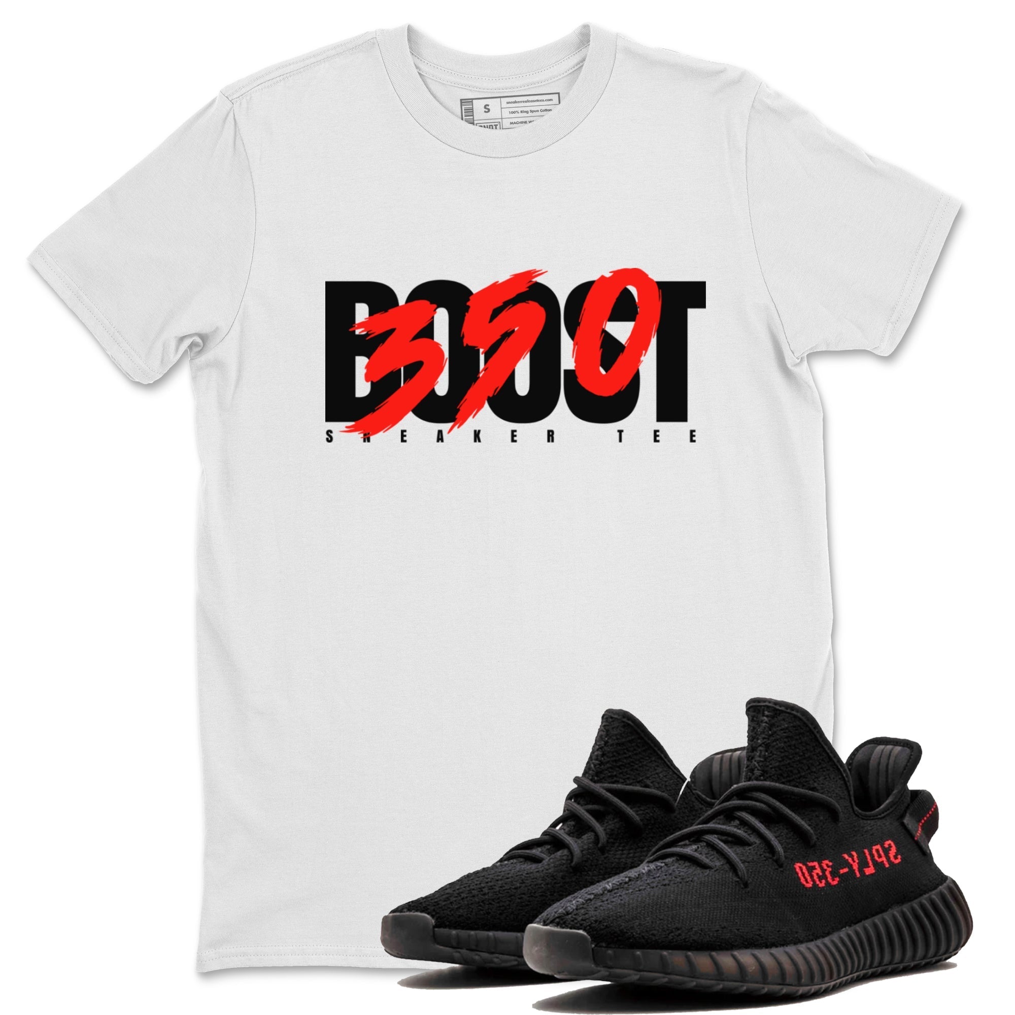 Yeezy 350 Bred shirt to match jordans Boost 350 Streetwear Sneaker Shirt Adidas Yeezy Boost V2 350 Bred Drip Gear Zone Sneaker Matching Clothing Unisex White 1 T-Shirt
