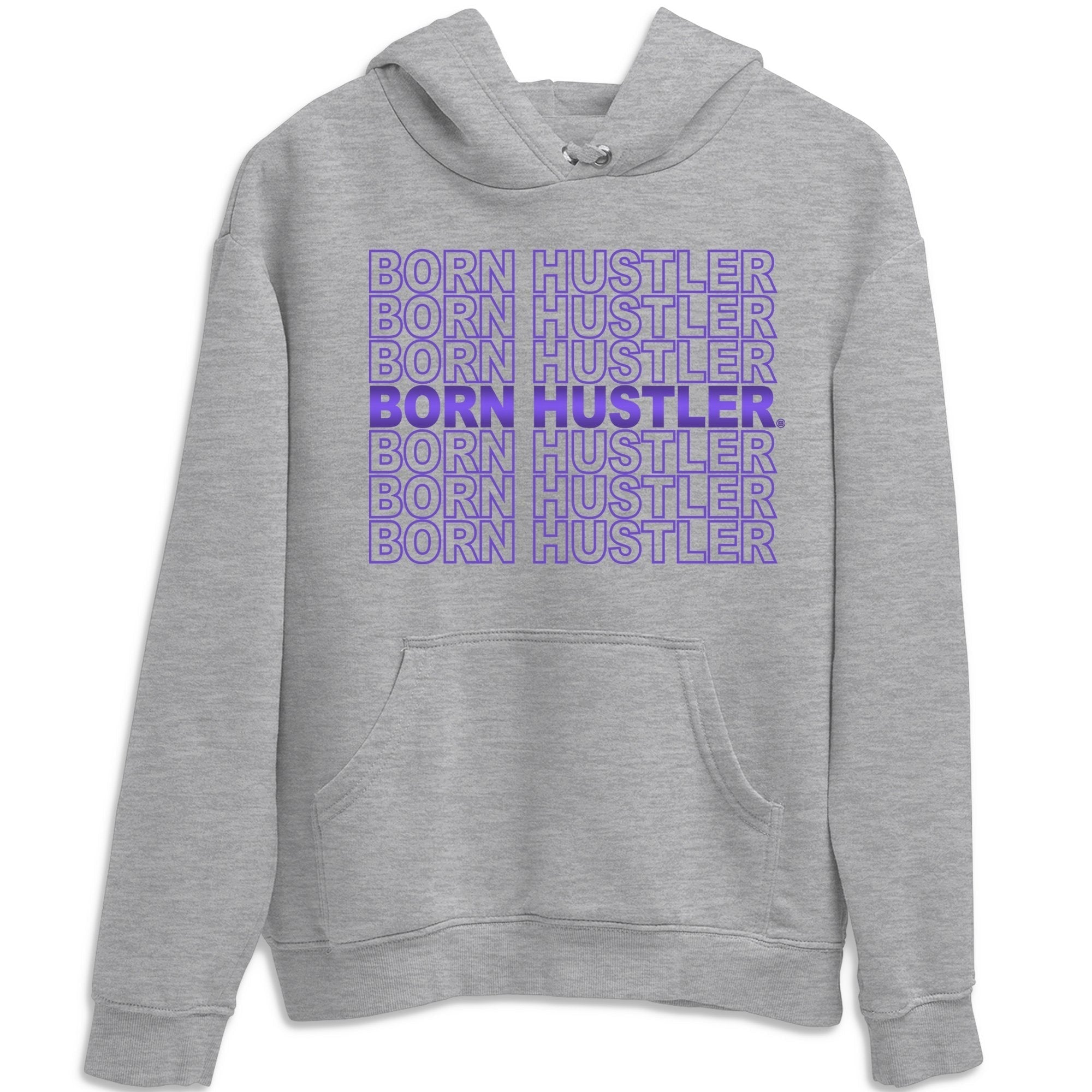 Jordan 1 WMNS Court Purple Shirt To Match Jordans Born Hustler Sneaker Tees Jordan 1 WMNS Court Purple Drip Gear Zone Sneaker Matching Clothing Unisex Shirts